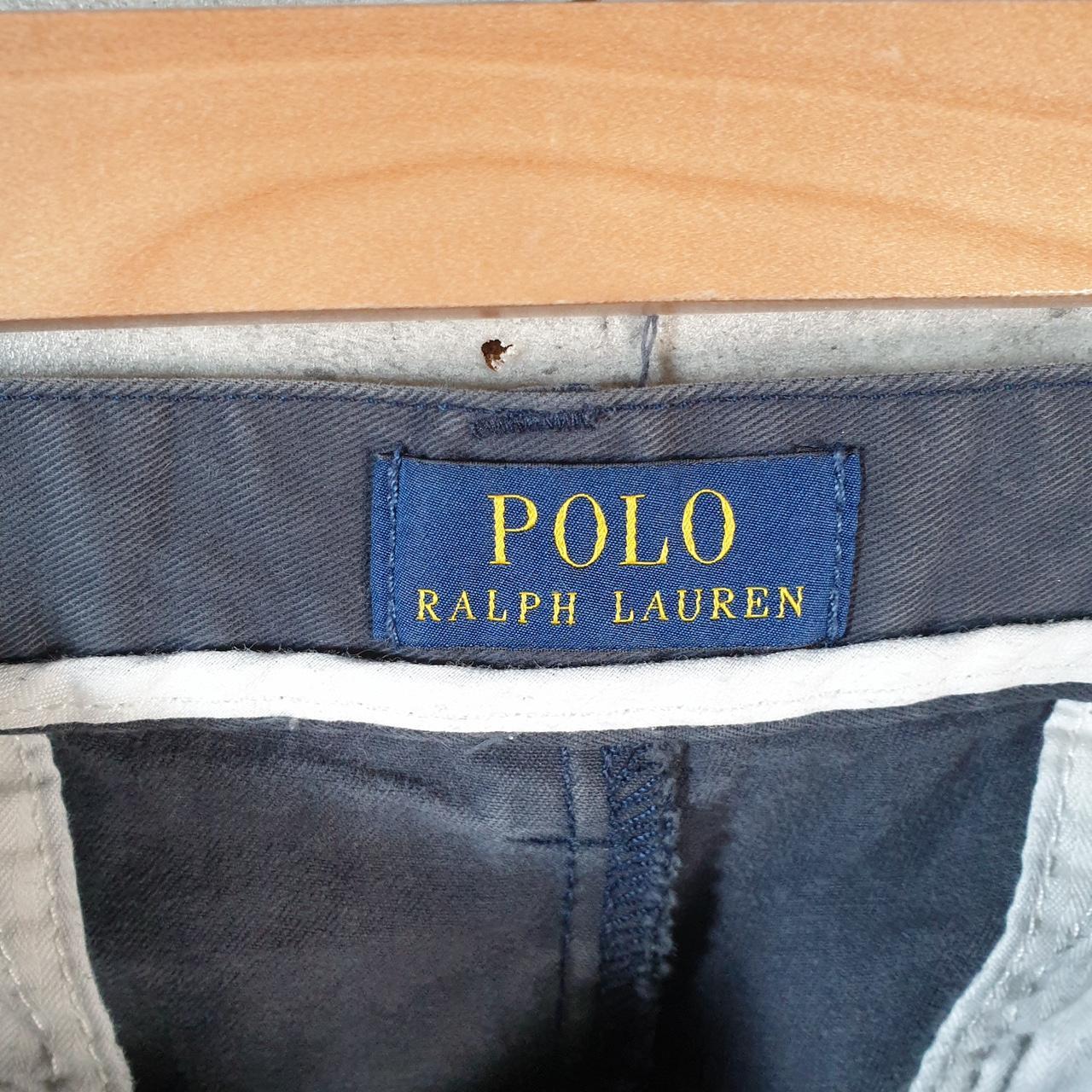 Vintage Ralph Lauren Polo Shorts Jorts Chino Cargo Men’s W34 Navy Blue Baggy Cotton