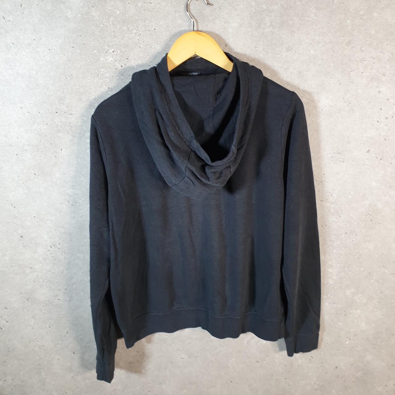 Vintage Nike Club Hoodie Womens Medium Black Swoosh Y2K Pullover Sweatshirt Logo