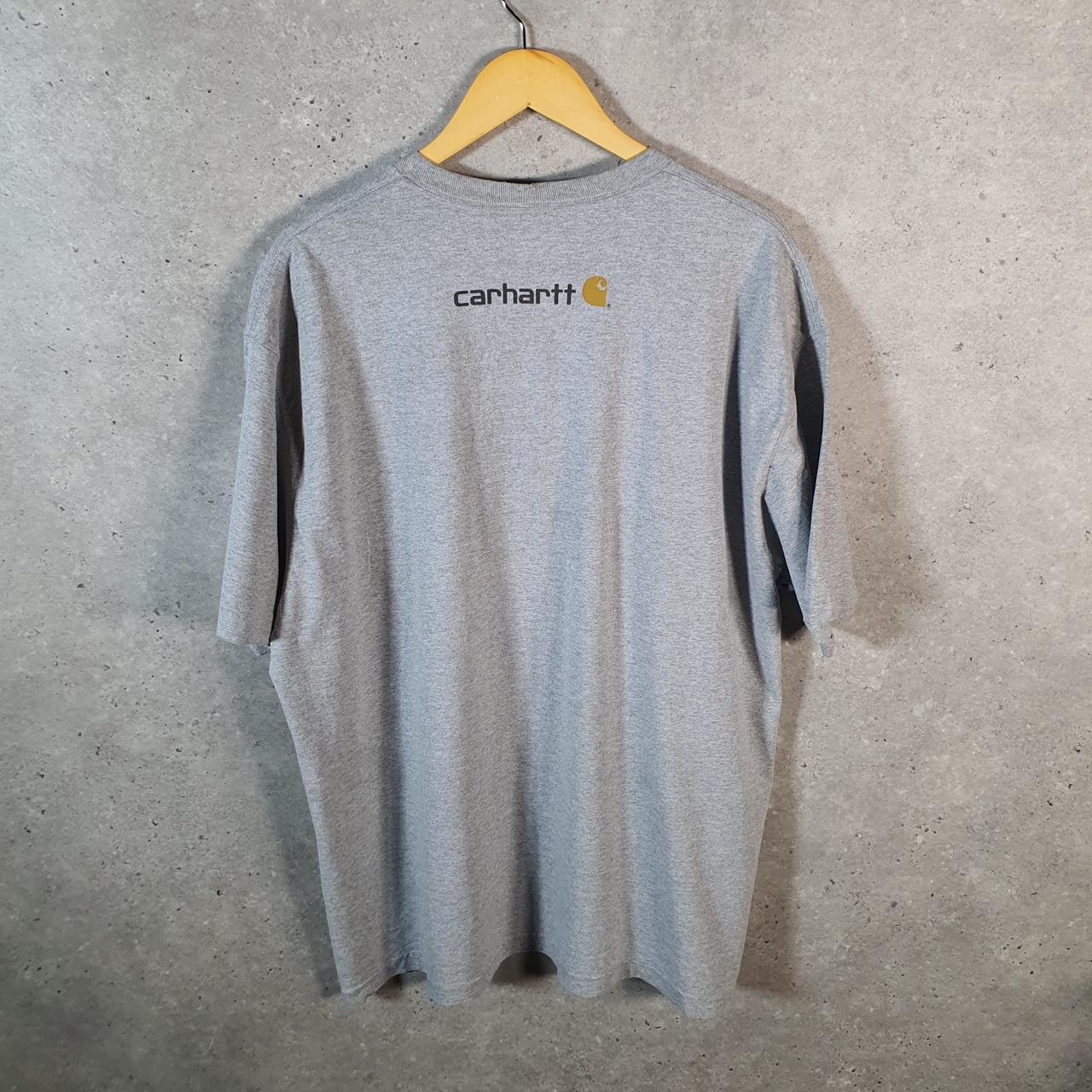Vintage Carhartt Pocket T Shirt Men’s XL Grey Workwear Chore Utility Loose Fit C9236