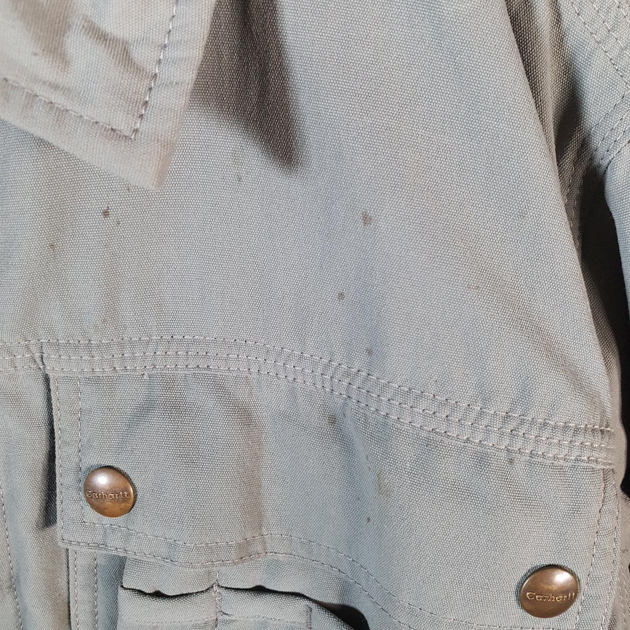 Vintage Carhartt Overshirt Shacket Jacket Men’s Small Khaki Green Workwear Canvas USA G2114