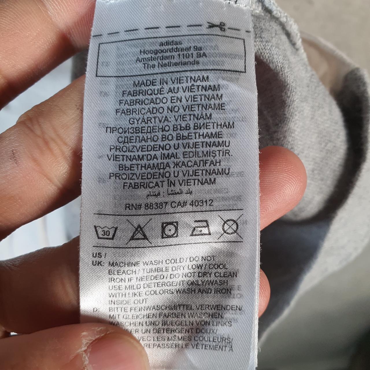 Vintage Adidas Trefoil Spellout T Shirt Shirt Men’s Medium White Logo Athletic C9746