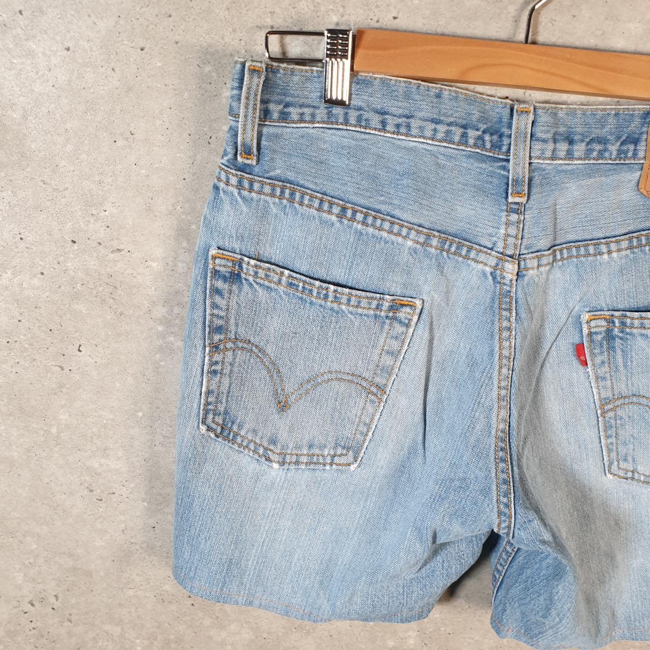 Vintage Levi’s 567 Baggy Shorts Jorts Cargo Mens W29 Blue Relaxed Denim