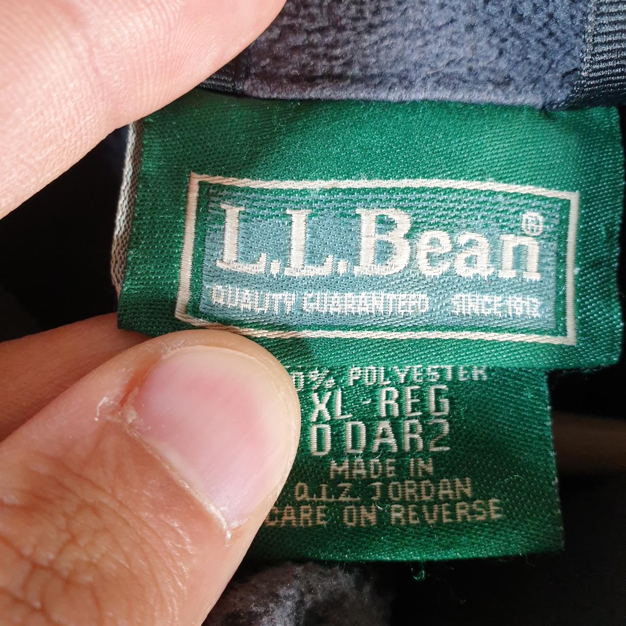 Vintage L.L. Bean Outdoors Nylon Jacket Mens XL Black Shell Soft Waterproof