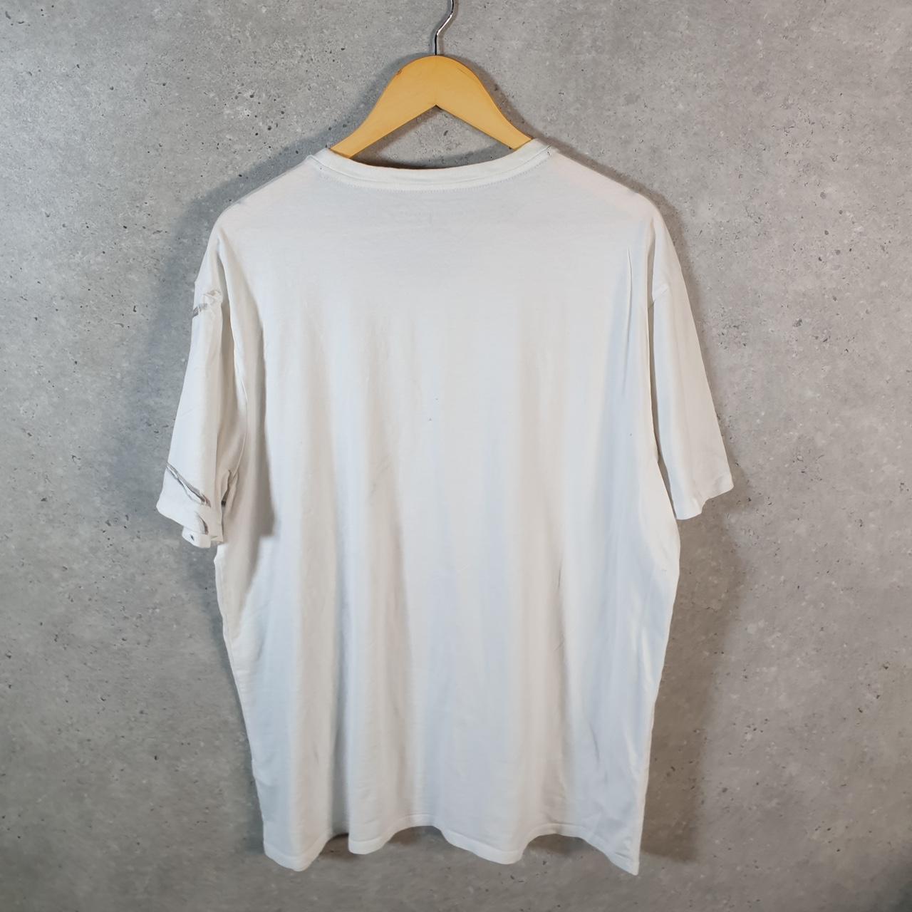 Vintage Tommy Hilfiger T Shirt Men’s XL White Spellout Embroidered Logo