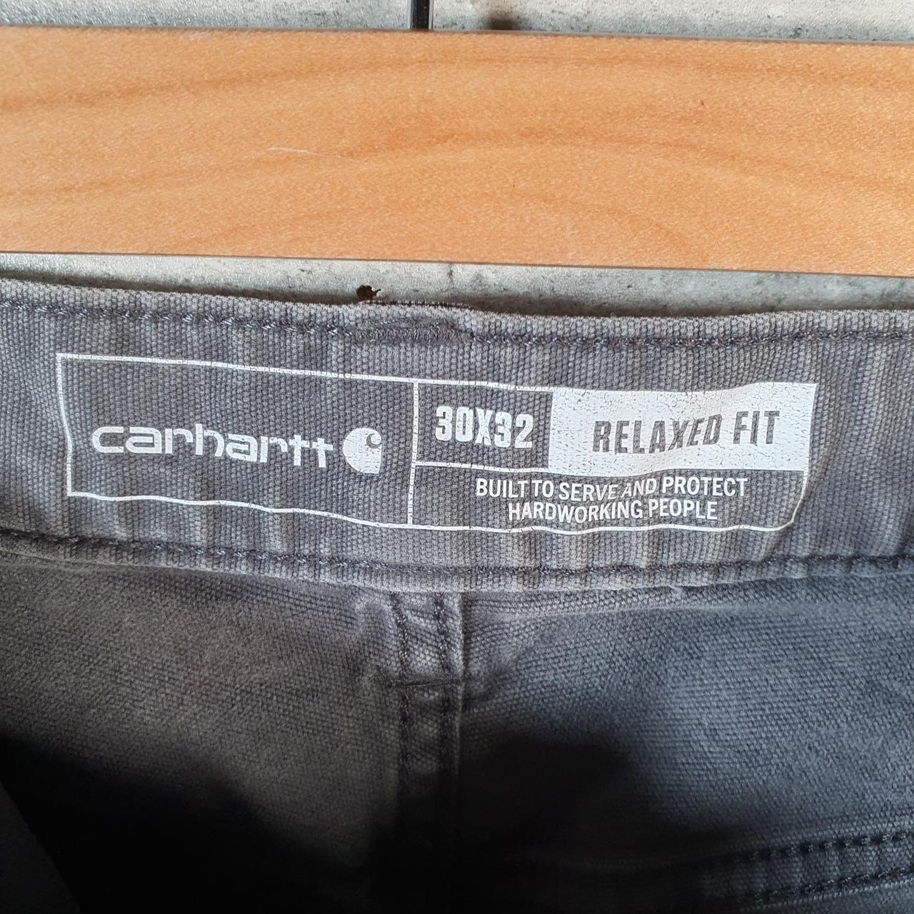 Vintage Carhartt Carpenter Trousers Mens W30 L32 Grey Relaxed Fit Workwear USA