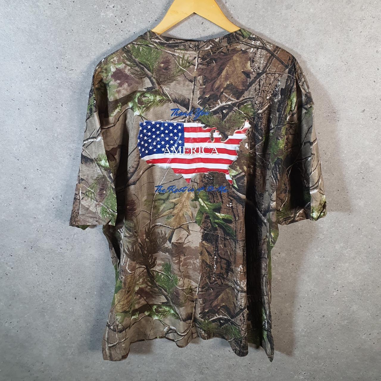 Vintage Code Five RealTree Camoflauge T Shirt Mens 2XL Camo Short Sleeve