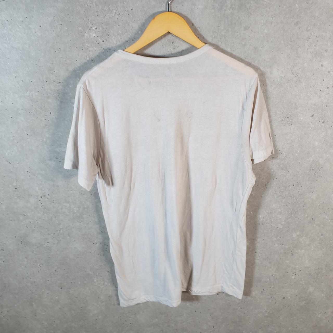 Vintage Puma Spellout T Shirt Mens Large Slim White sports Logo Athletic