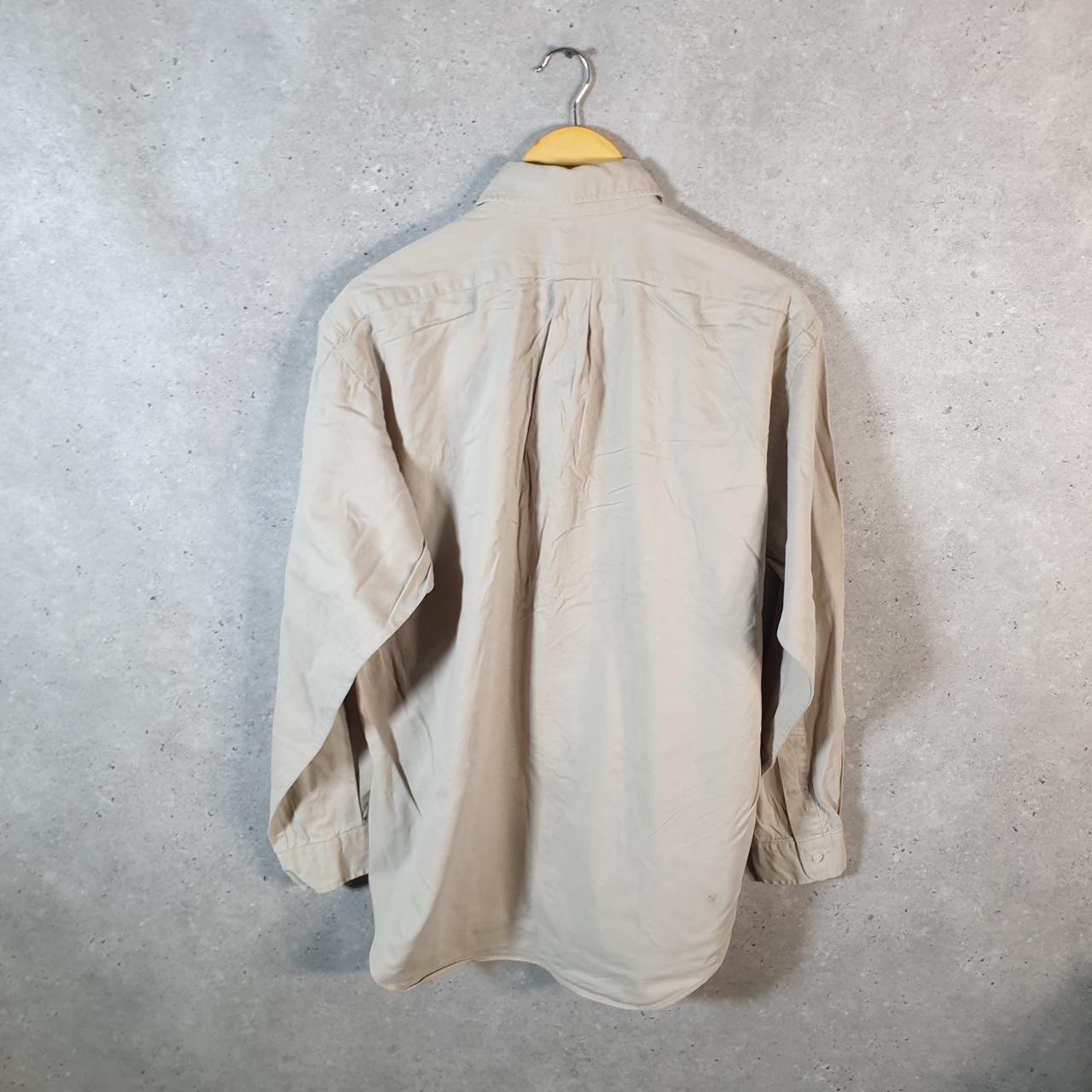 Vintage Ralph Lauren Button Down Shirt Men’s Medium Brown Blaire Fit Cotton Pony
