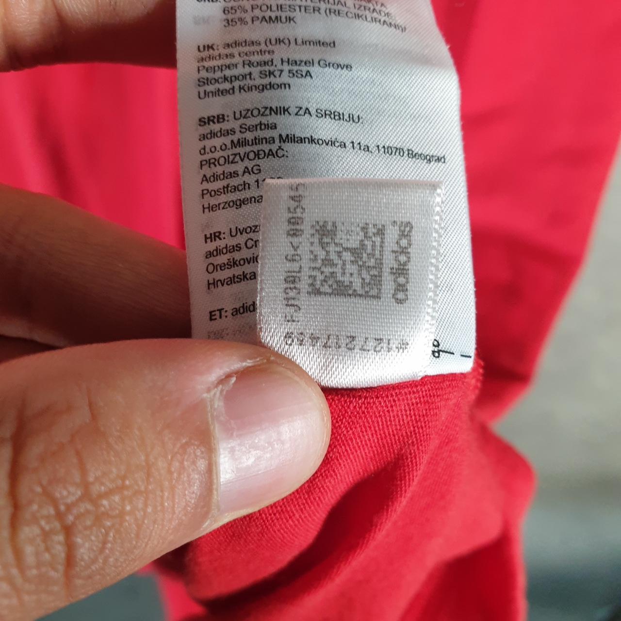 Vintage Adidas Primegreen T Shirt Men’s 2XL Red Three Stripes Athletic