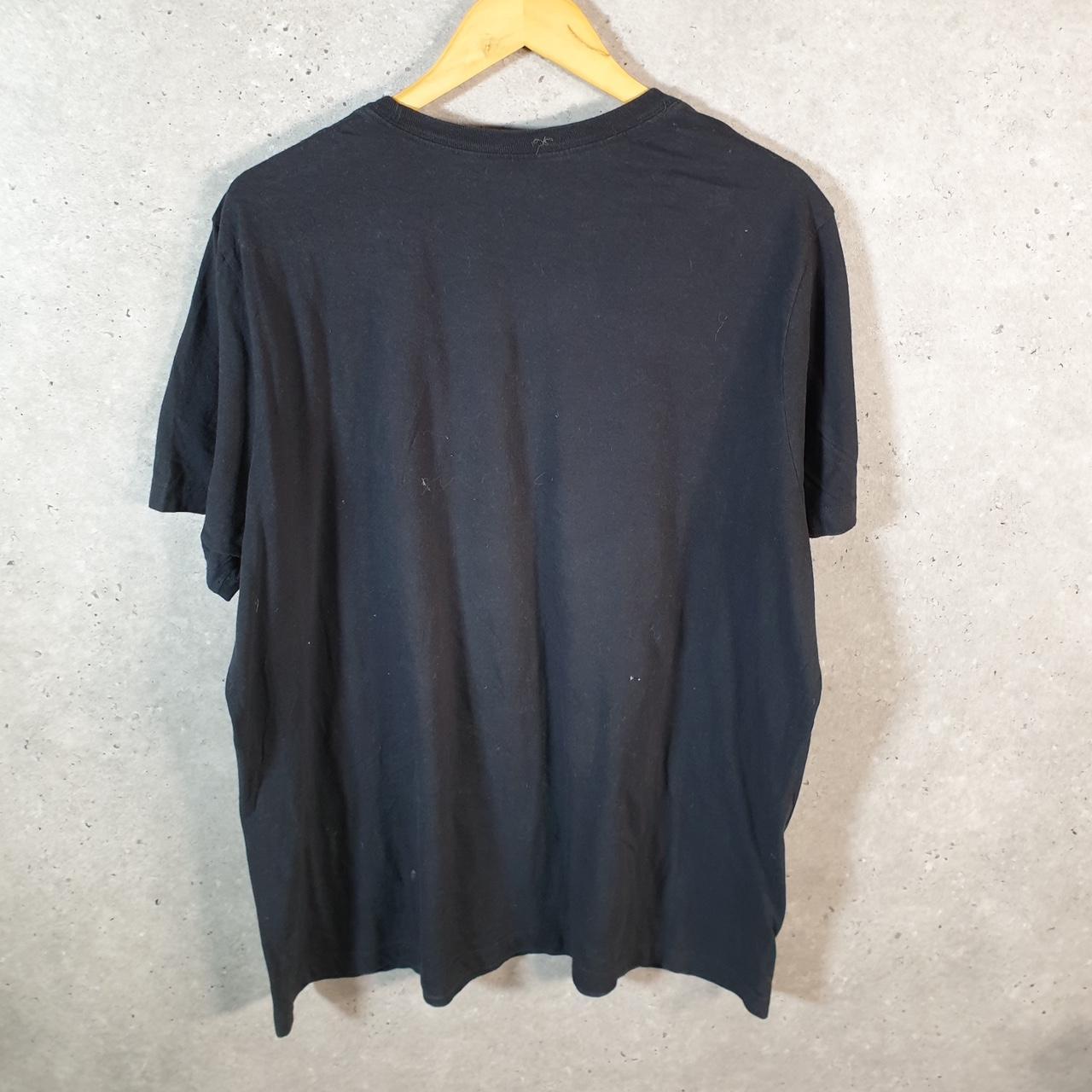 Vintage Nike T Shirt Men’s XL Black Printed Single Swoosh Logo Athletic C8272