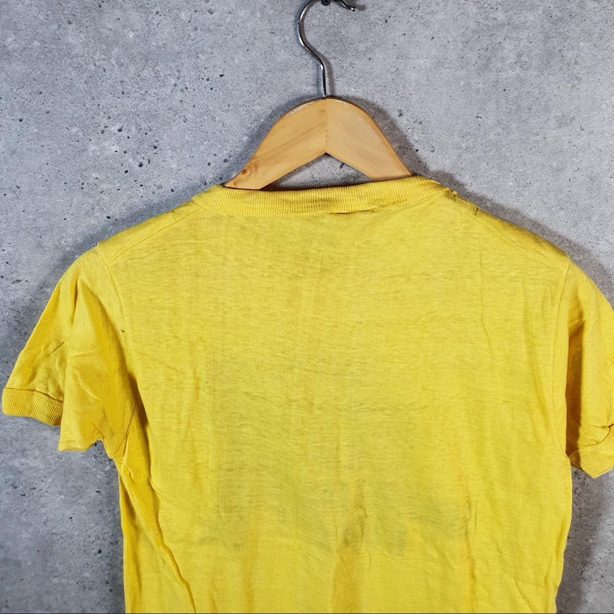 Vintage West Haven 15km Shoreline Run 90s USA Single Stitch T Shirt Men’s Medium Yellow
