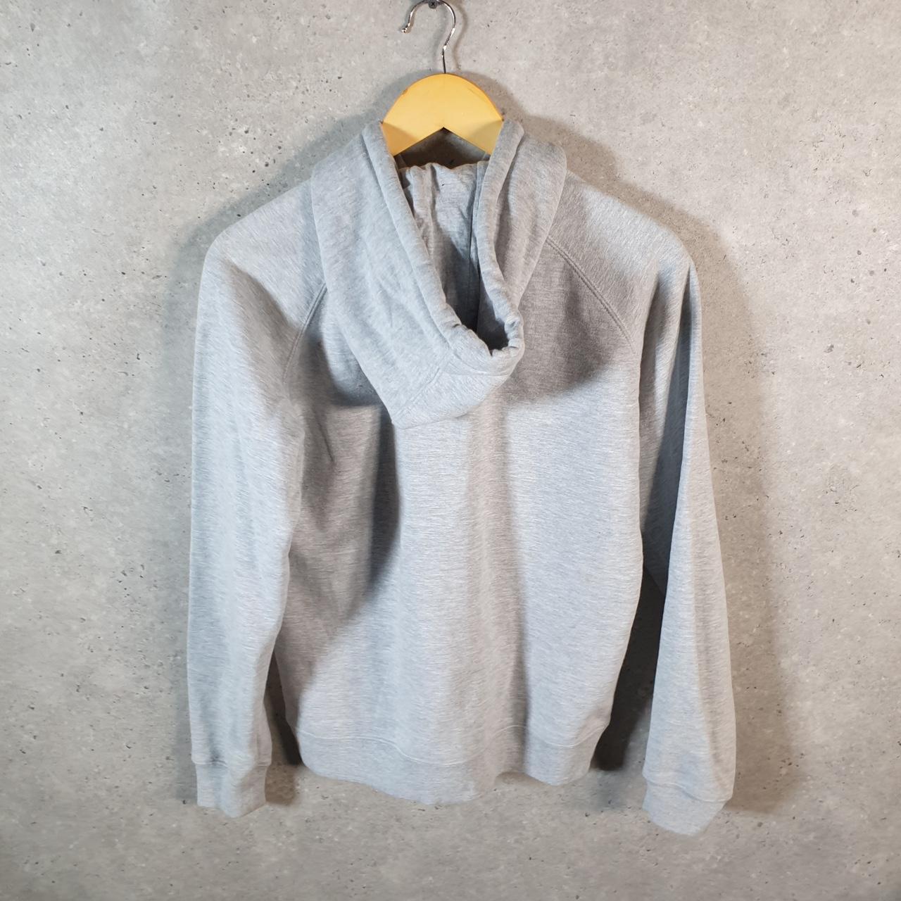 Vintage Carhartt Hoodie Womens Medium Grey Full Zip Blank Sweatshirt USA Relaxed Fit