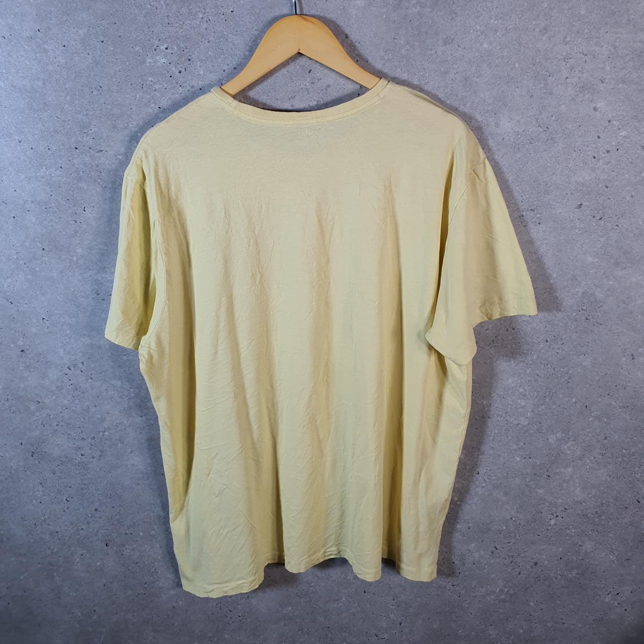 Vintage Ralph Lauren Polo T Shirt Men’s XL Yellow Embroidered Pony Classic Fit C9112