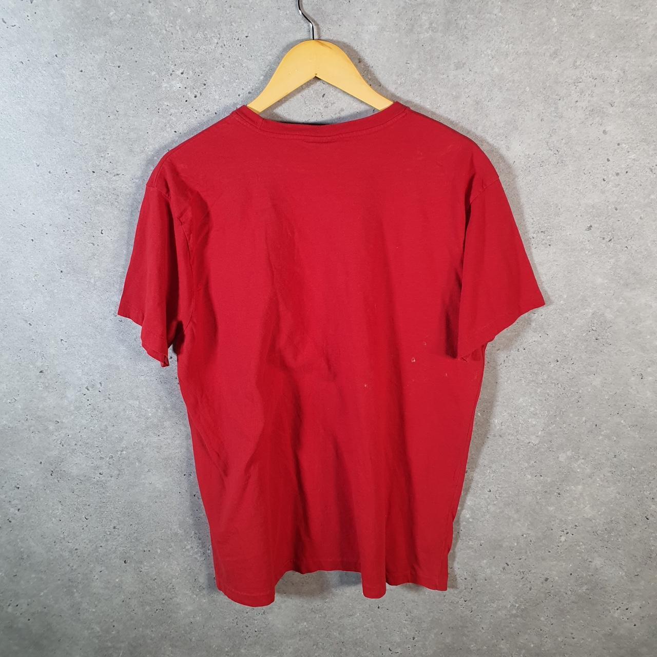 Vintage Ralph Lauren Polo T Shirt Men’s Medium Red Embroidered Pony Classic Fit C9103