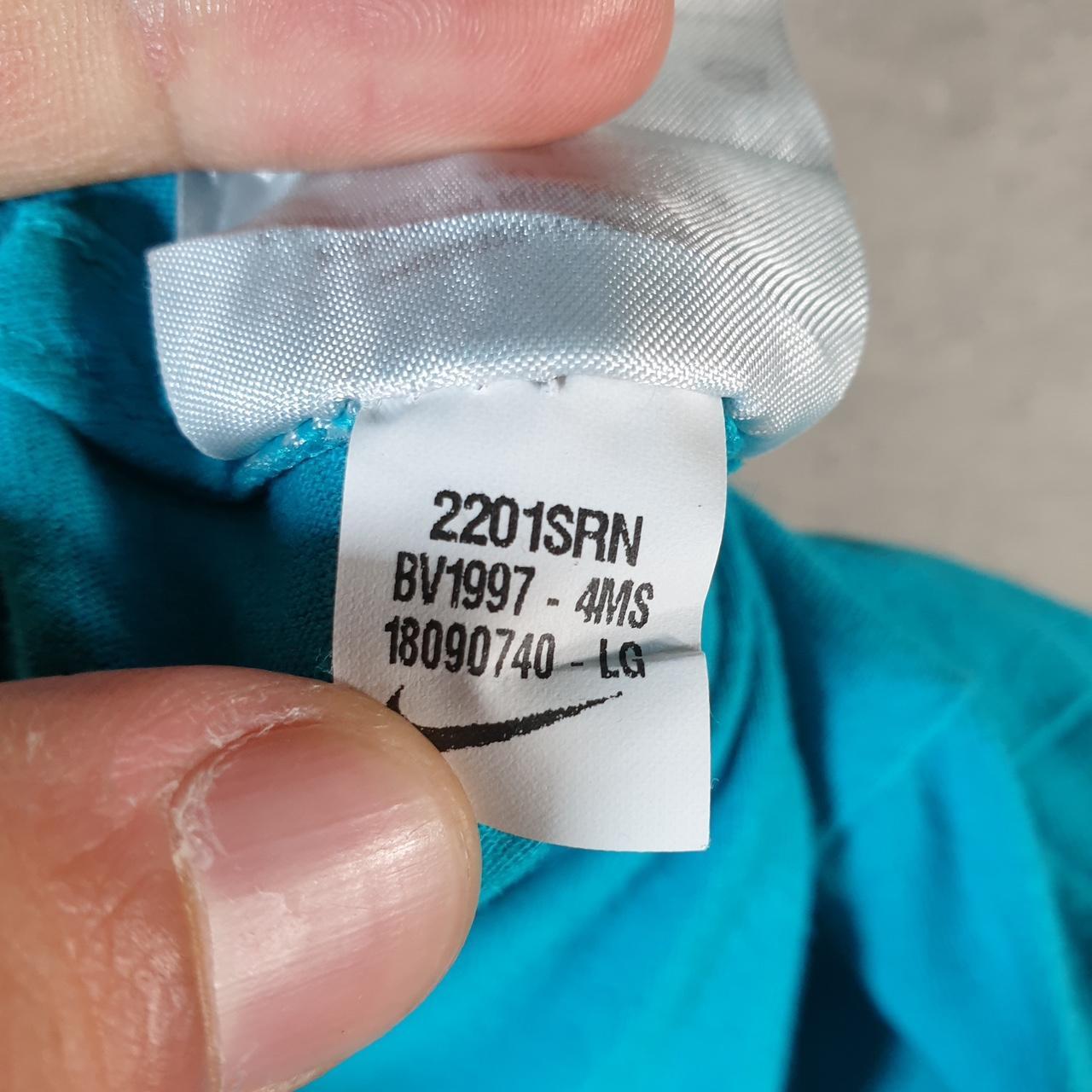 Vintage Nike T Shirt Men’s Large Blue Printed Single Swoosh Logo Athletic C8240