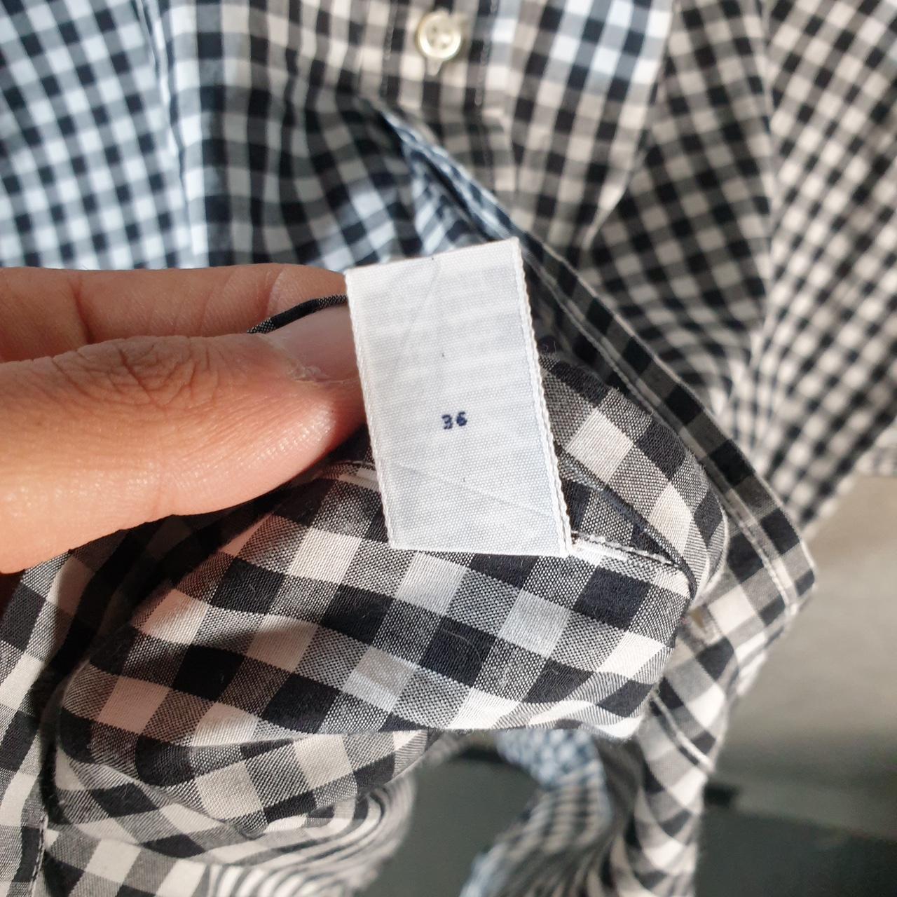 Vintage Ralph Lauren Button Down Shirt Men’s Small Grey Checkered Blake Cotton