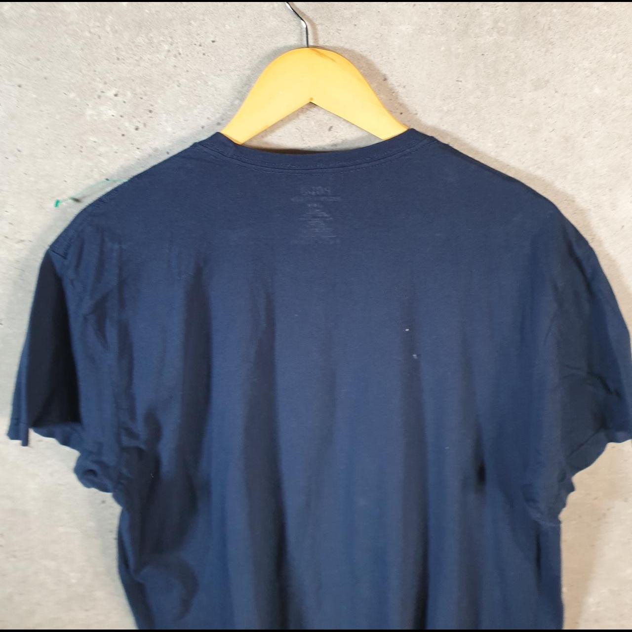 Vintage Ralph Lauren Polo T Shirt Men’s Large Navy Blue Embroidered Classic Fit Pony C9046