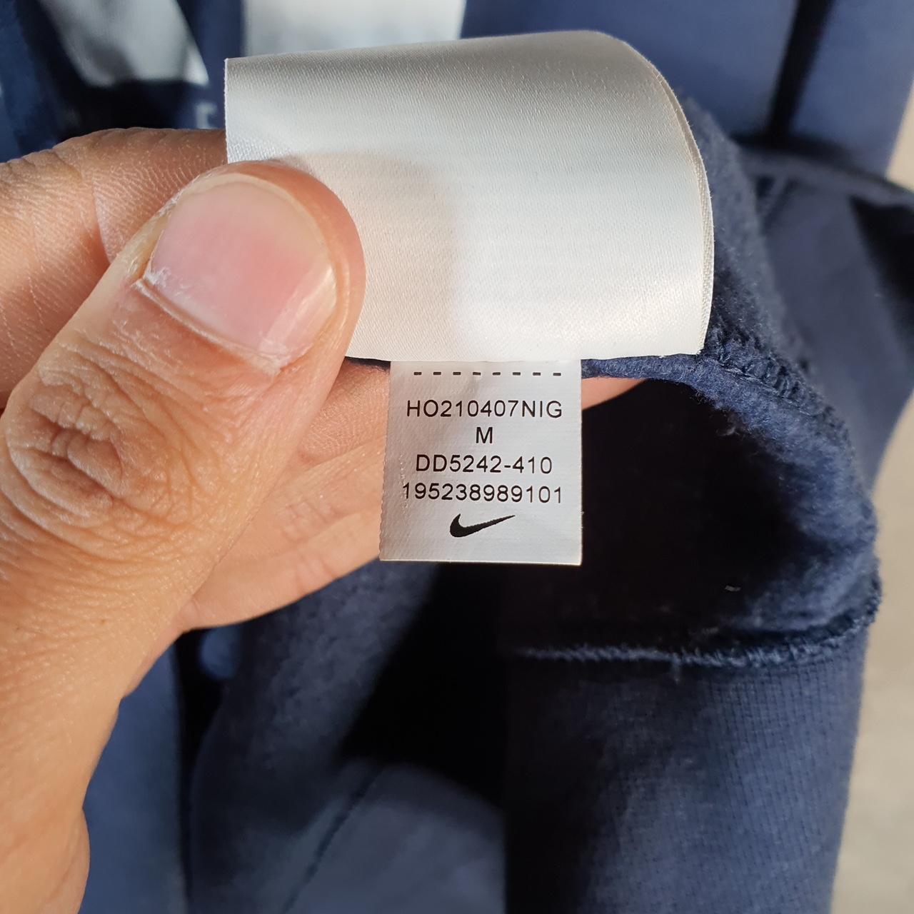 Vintage Nike Club Hoodie Men’s Medium Blue Swoosh Y2K Pullover Sweatshirt Logo