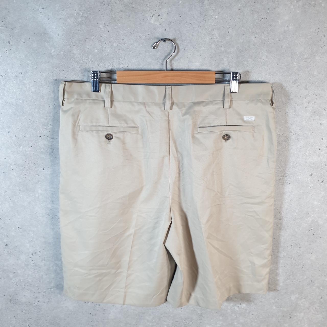 Vintage Izod Golf Chino Shorts Jorts Cargo Men’s W38 Brown Baggy Cotton