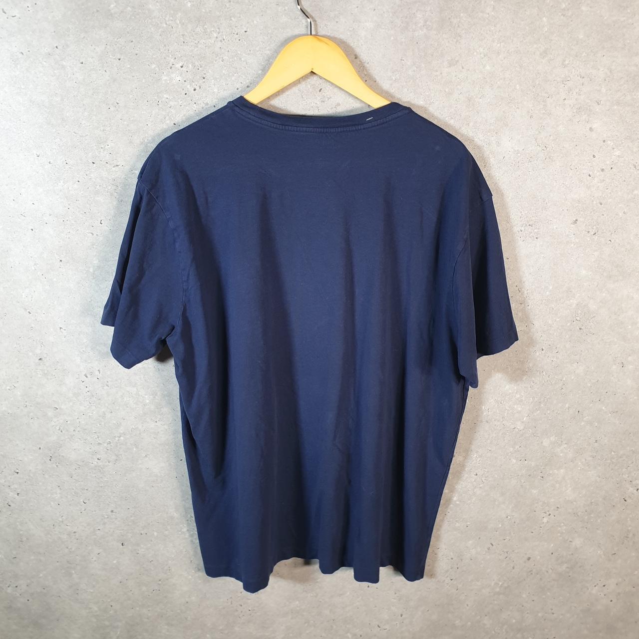 Vintage Ralph Lauren Polo T Shirt Men’s Large Blue Embroidered Classic Fit Pony C9058