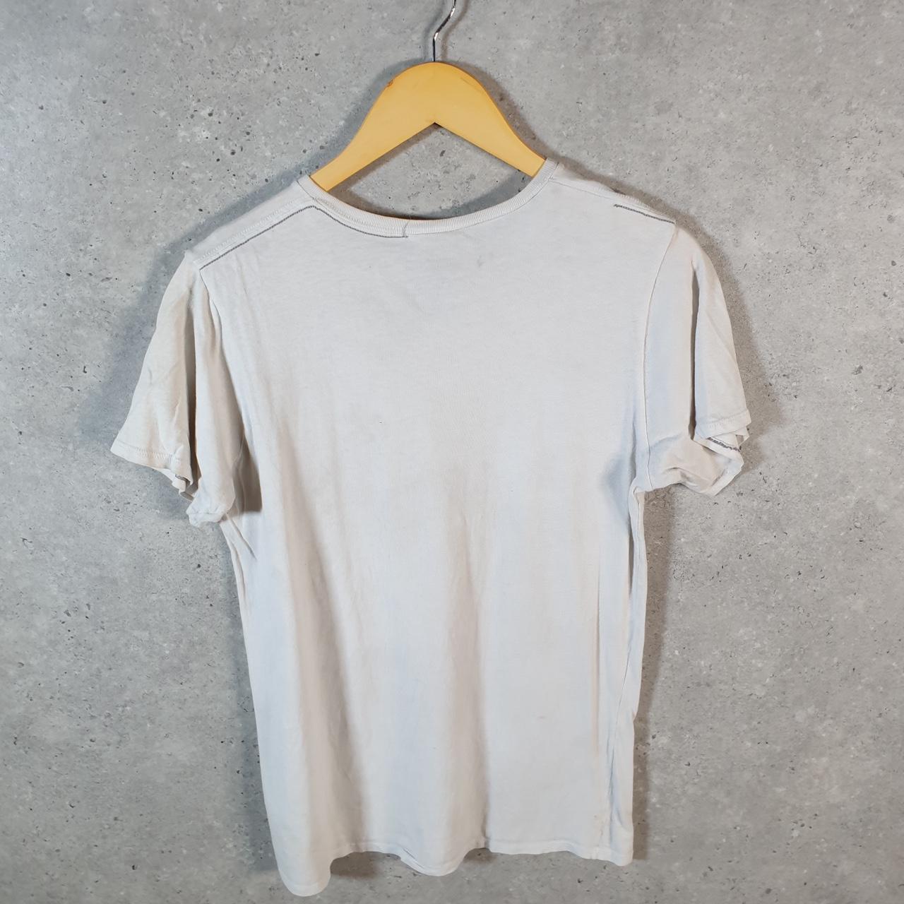 Vintage Calvin Klein Graphic T Shirt Womens XL White Regular Fit Spellout Logo