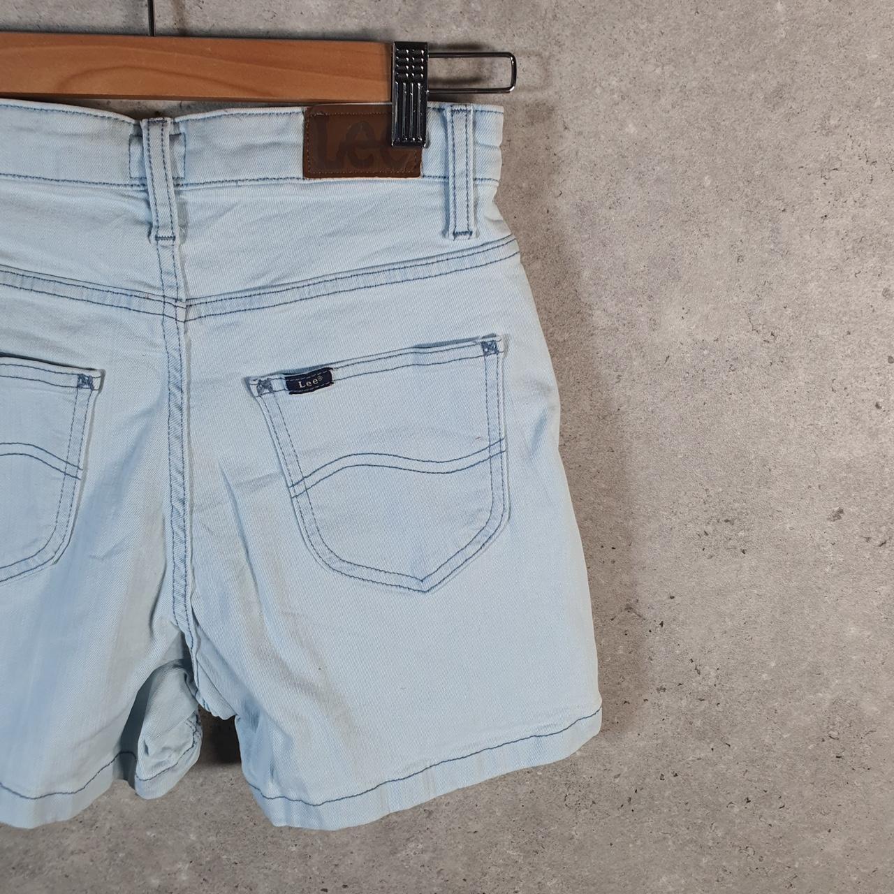 Vintage Lee Baggy Shorts Jorts Cargo Womens W24 Blue Relaxed Denim