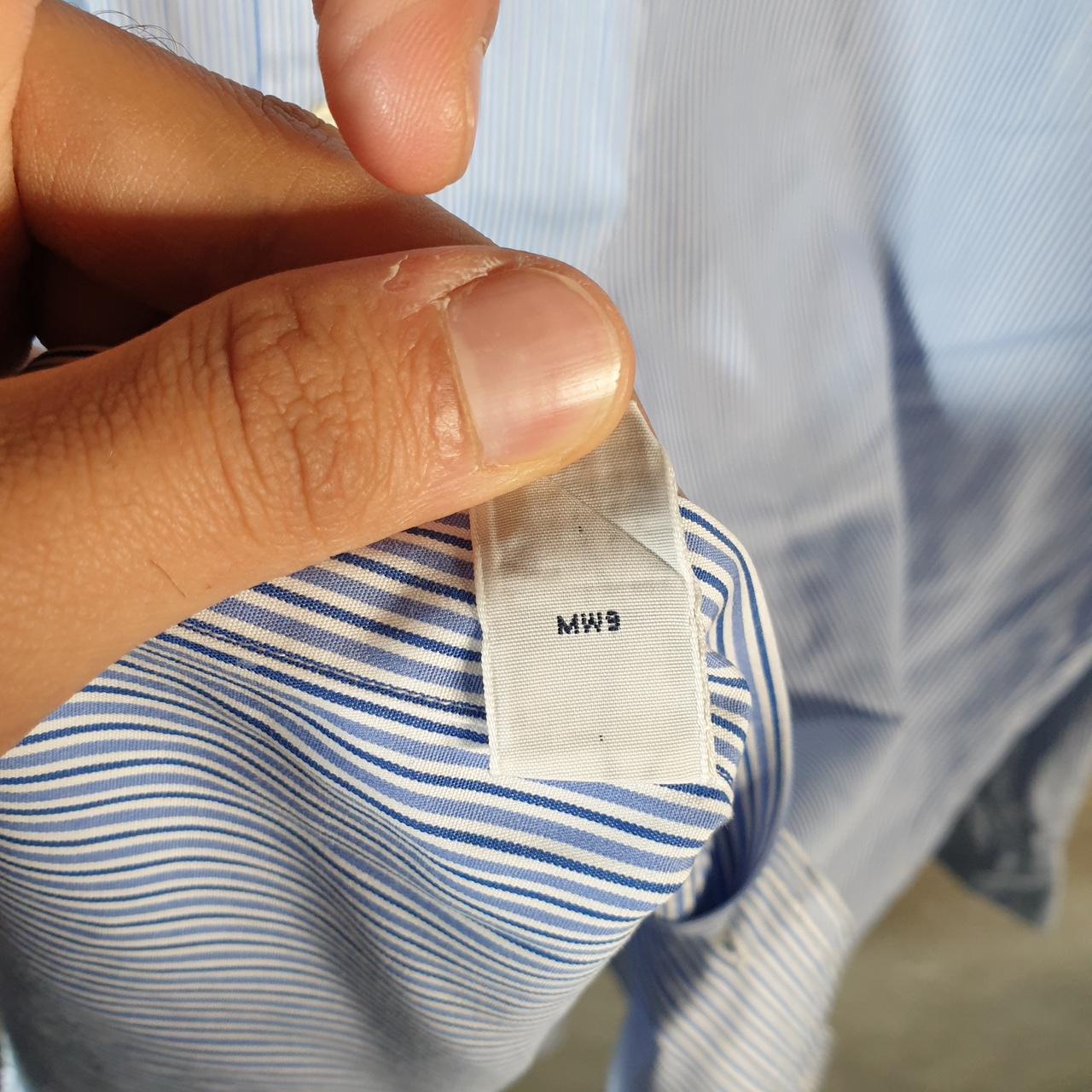 Vintage Ralph Lauren Button Down Shirt Men’s 2XL Blue Striped Regent Classic Fit Cotton
