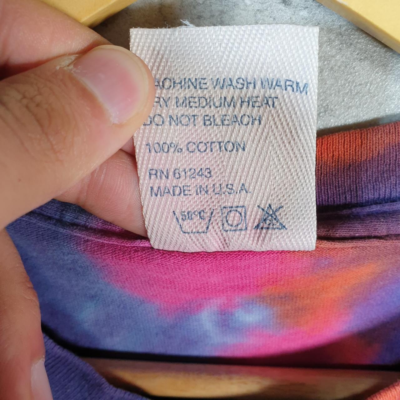 Vintage Alore Peace and Love Joes Crab Shack 90s USA Single Stitch T Shirt Men’s Large Tie Dye