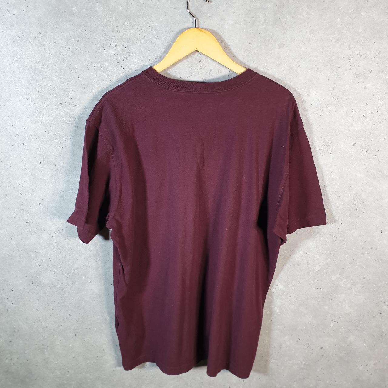 Vintage Carhartt Pocket T Shirt Men’s Medium Burgundy Red Workwear Chore Utility Original Fit C9328