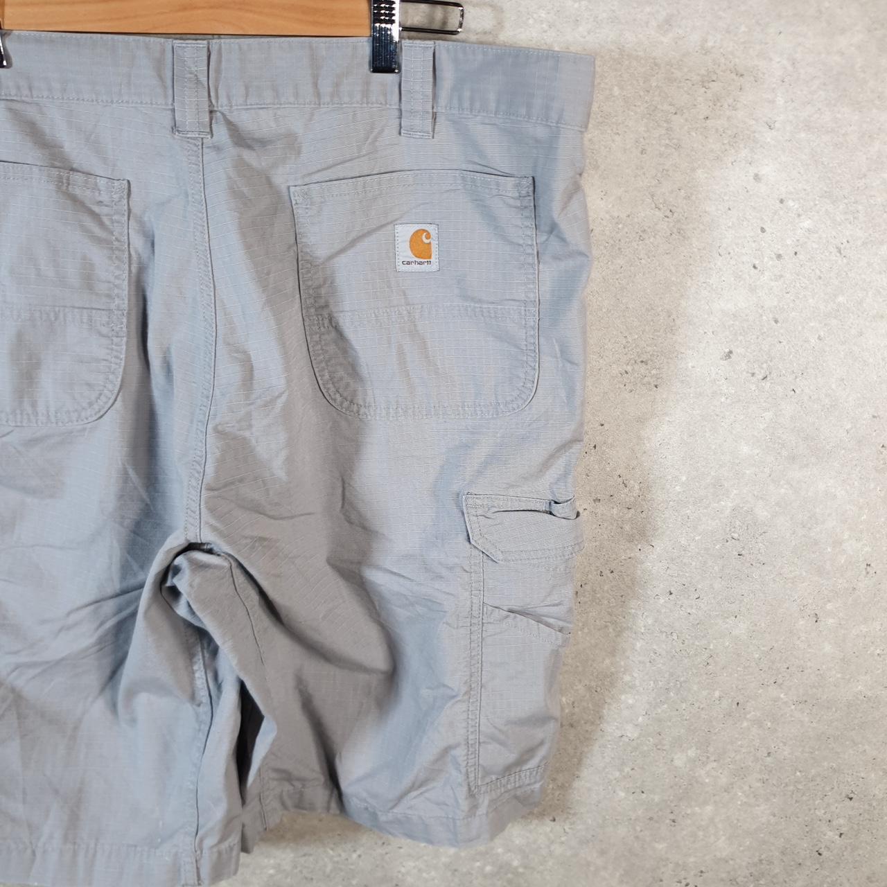 Vintage Carhartt Baggy Carpenter Shorts Jorts Cargo Men’s W40 Grey Relaxed Fit Workwear