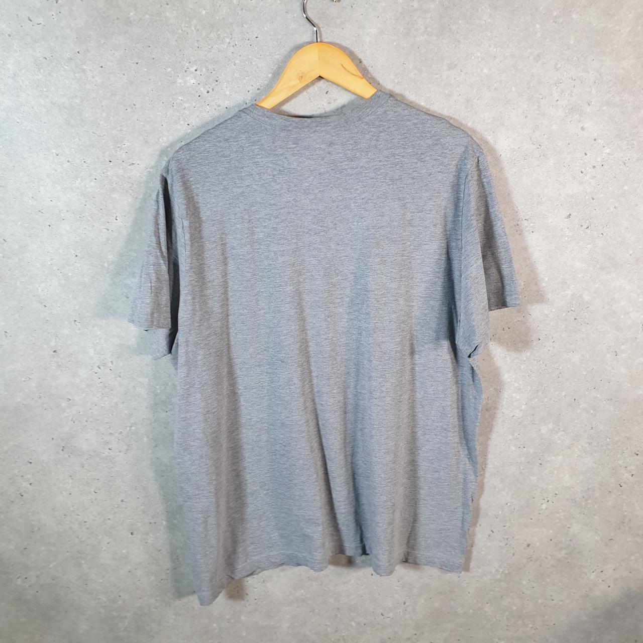 Vintage Nike T Shirt Men’s XL Grey Printed Single Swoosh Logo Athletic C8292