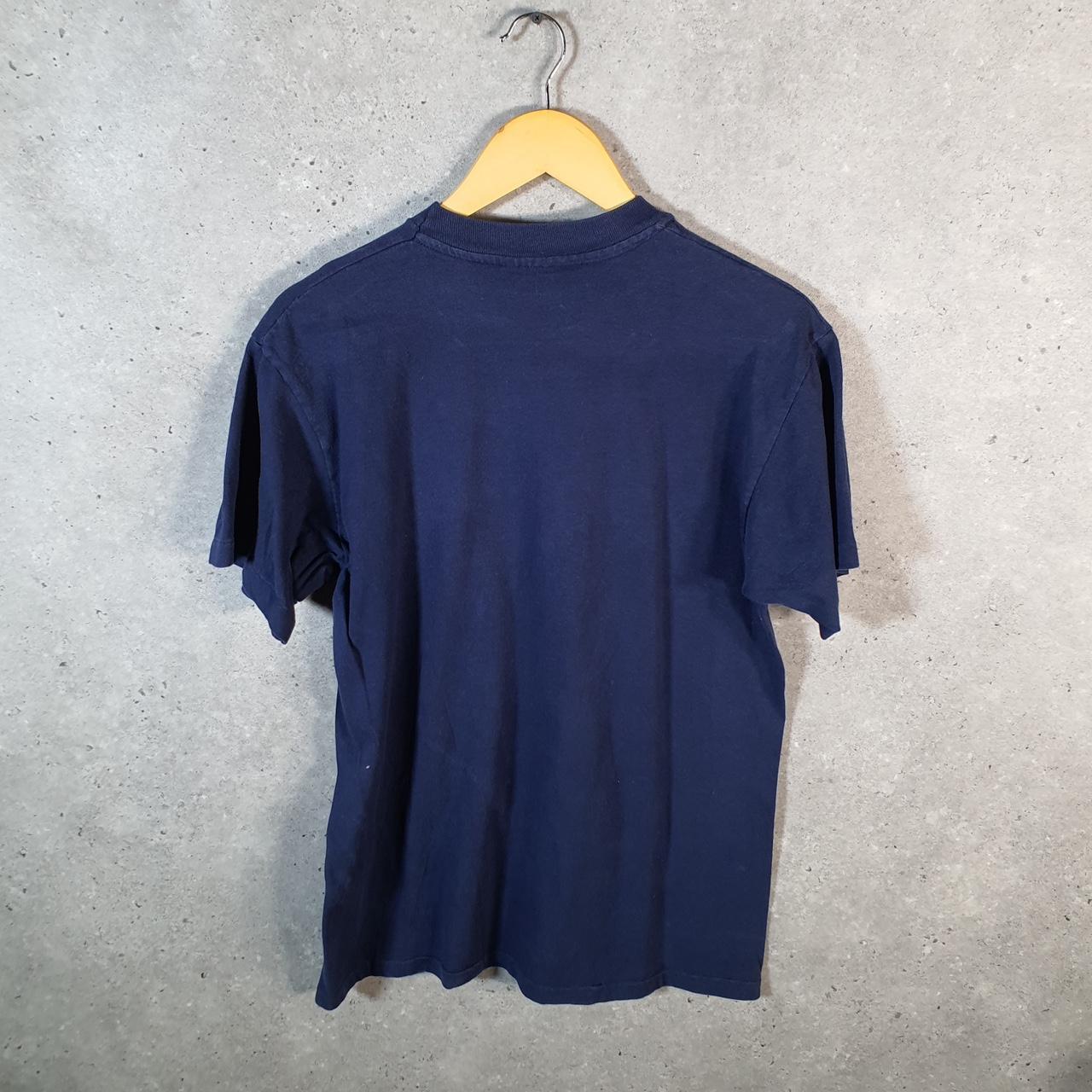 Vintage Hanes Miami Sailing 90s USA Single Stitch T Shirt Men’s Medium Navy Blue