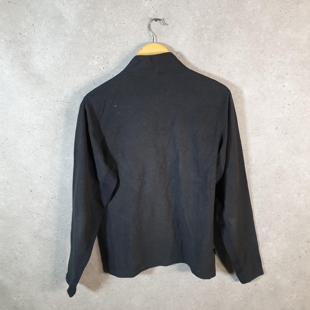 Vintage The North Face TNF Fleece Sweatshirt Mens 1/4 Zip Medium Black Pullover Logo