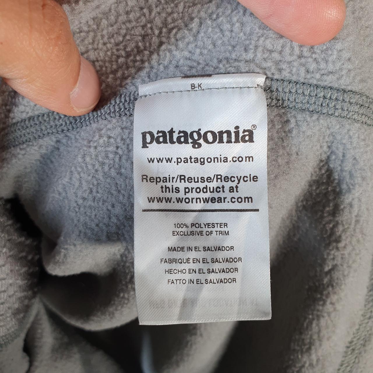 Vintage Patagonia Micro D Full Zip Pullover Sweatshirt Womens Small Grey Winter