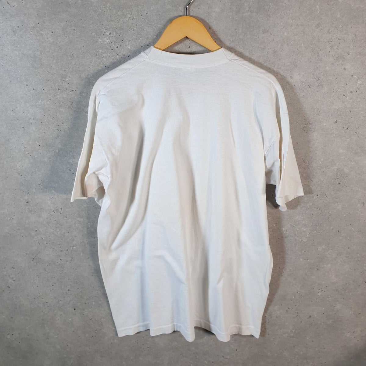 Vintage Fruit of the Loom Wisconsin Badgers 90s Single Stitch T Shirt Men’s XL White C8907