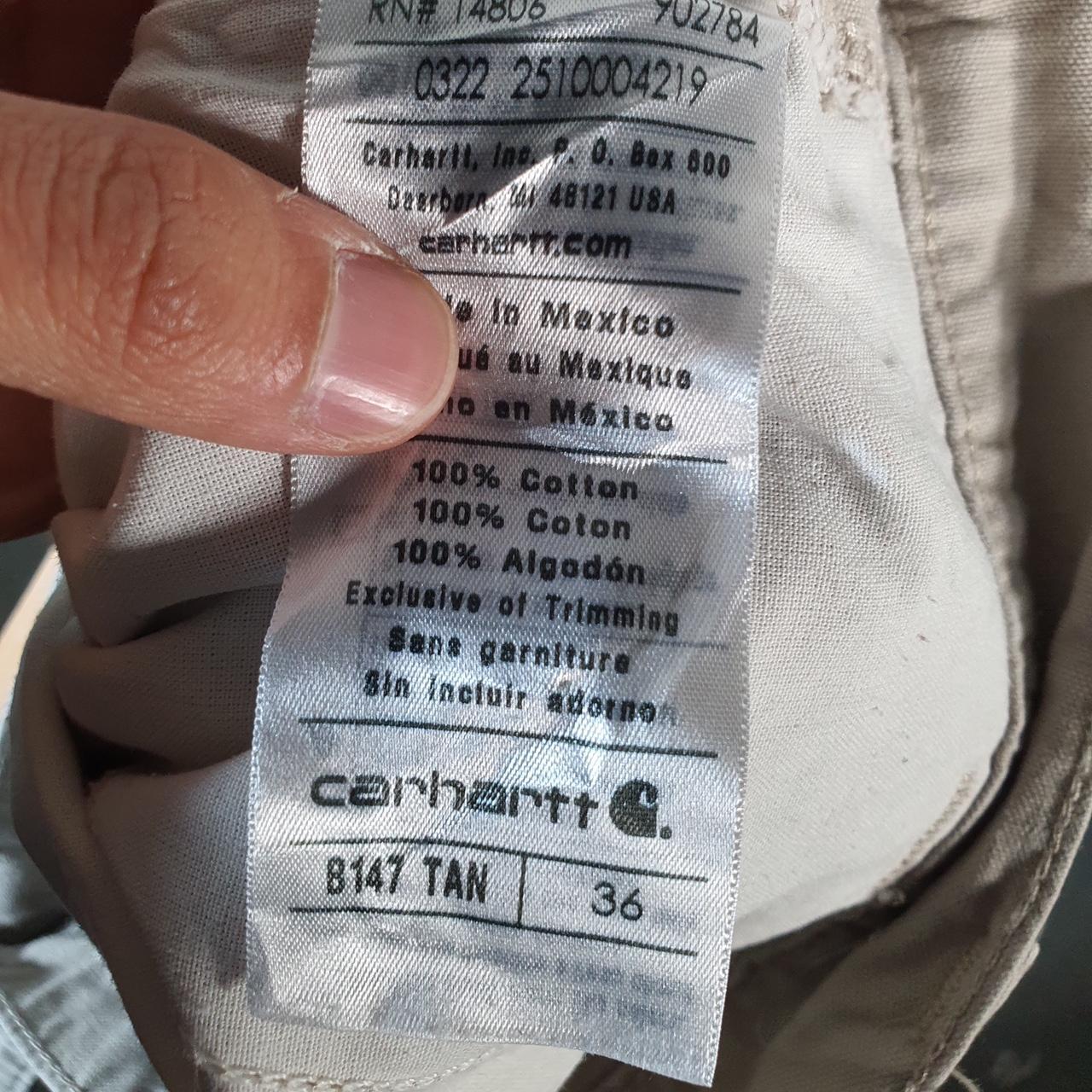 Vintage Carhartt Baggy Carpenter Shorts Jorts Cargo Men’s W36 Brown Relaxed Fit Workwear A4711