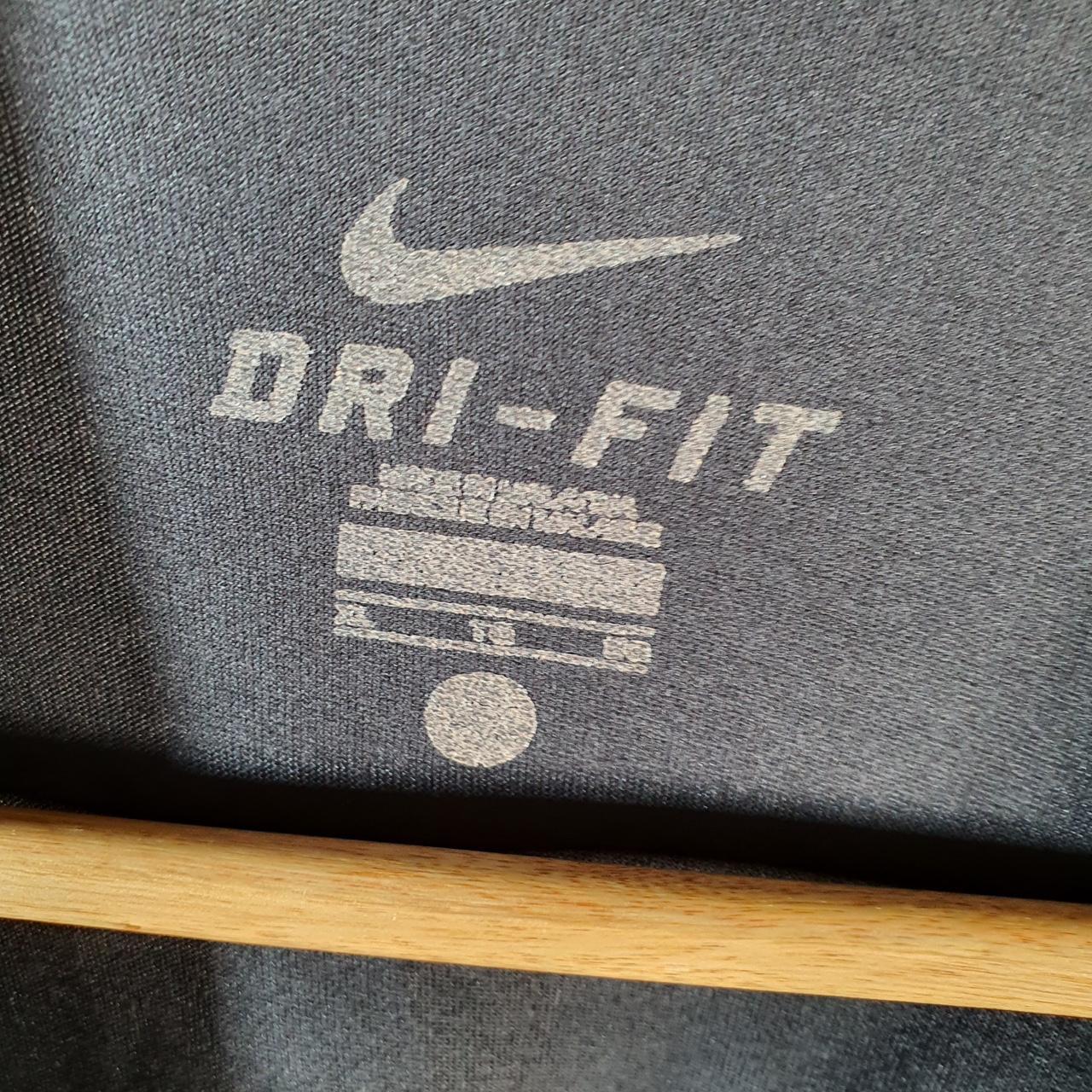 Vintage Nike Dri Fit Spellout T Shirt Men’s XL Bladk Logo Swoosh Athletic