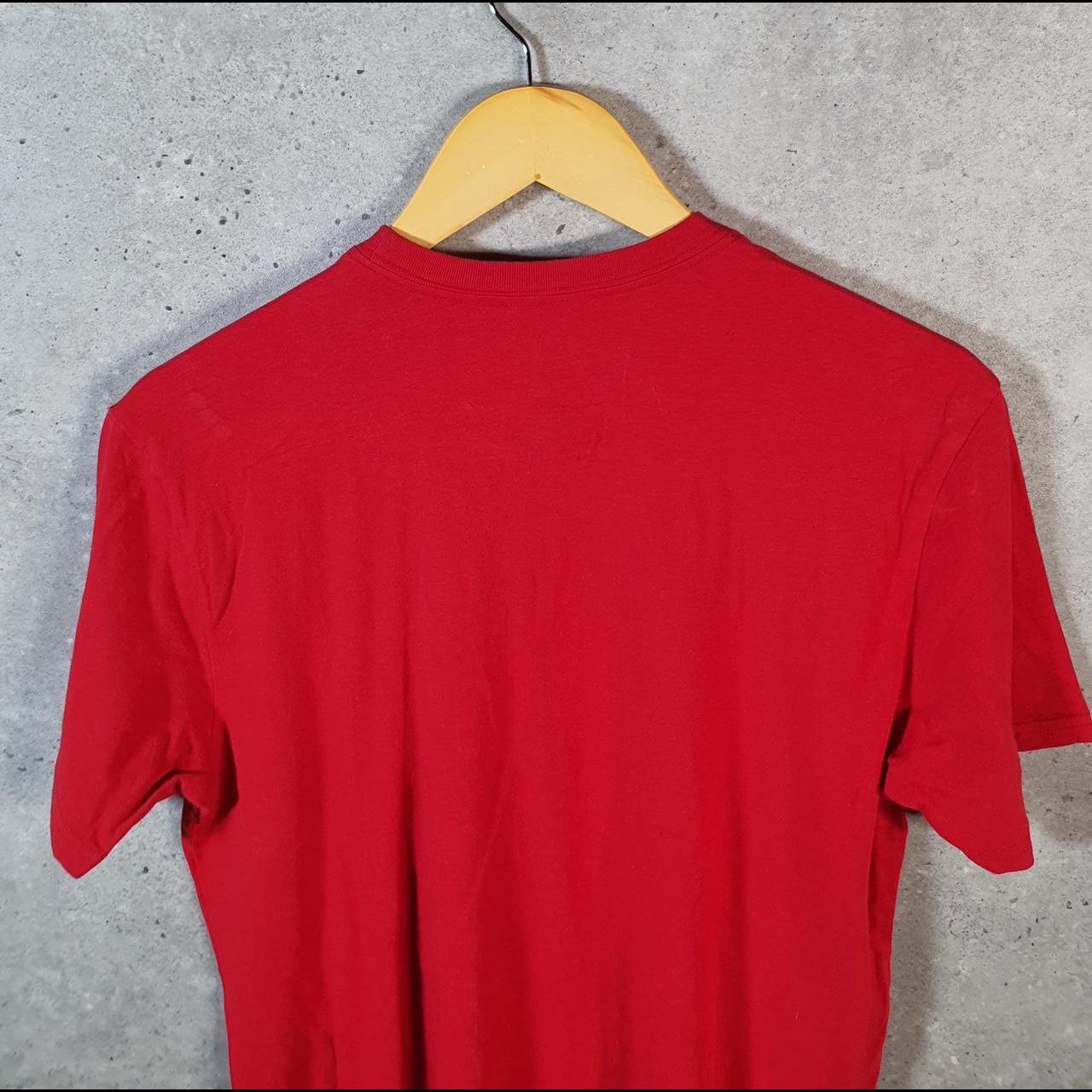 Vintage Ralph Lauren Polo T Shirt Men’s Medium Red Embroidered Pony 4D Flex Fit C9140