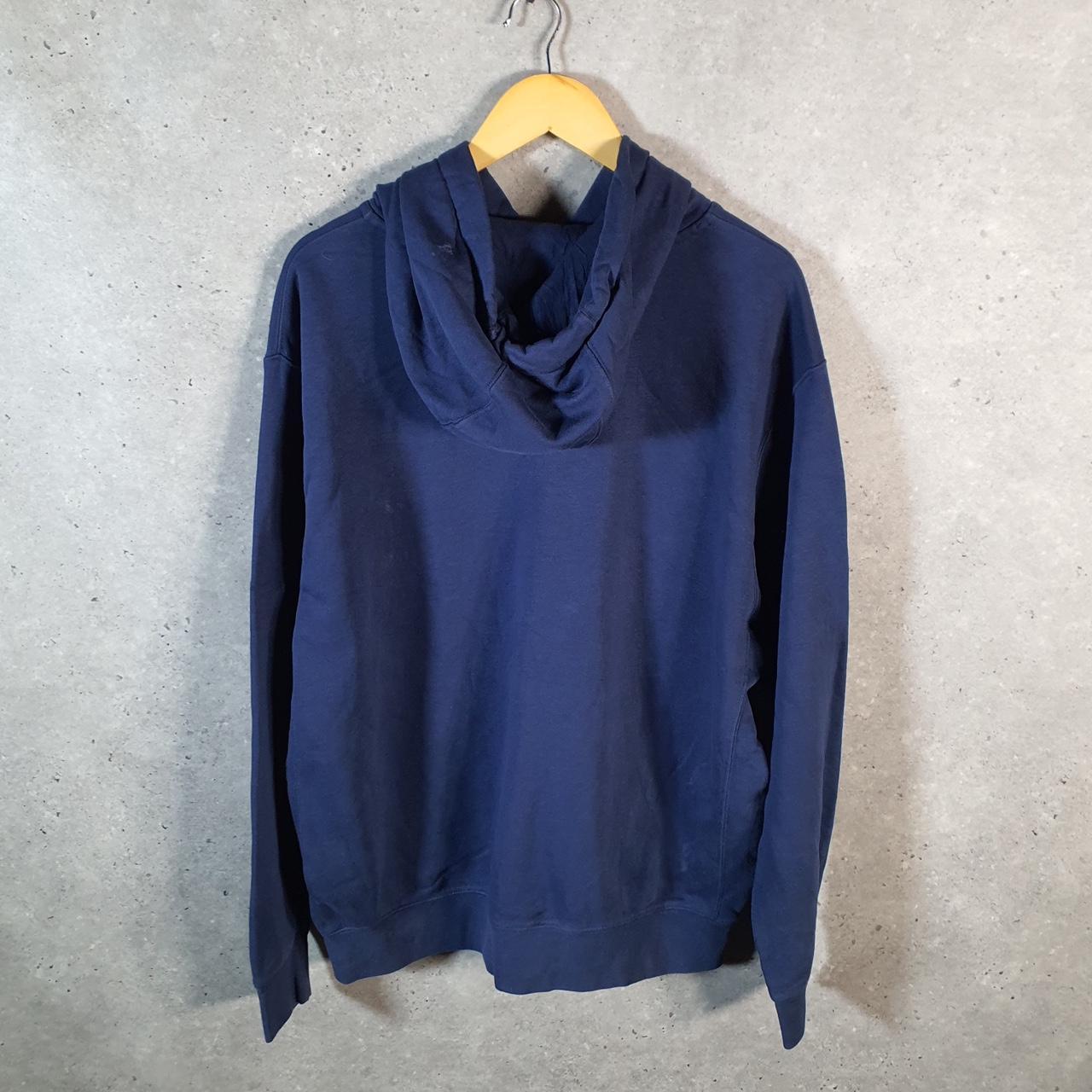 Vintage Nike Club Embroidered Hoodie Men’s XL Blue Swoosh Y2K Pullover Logo