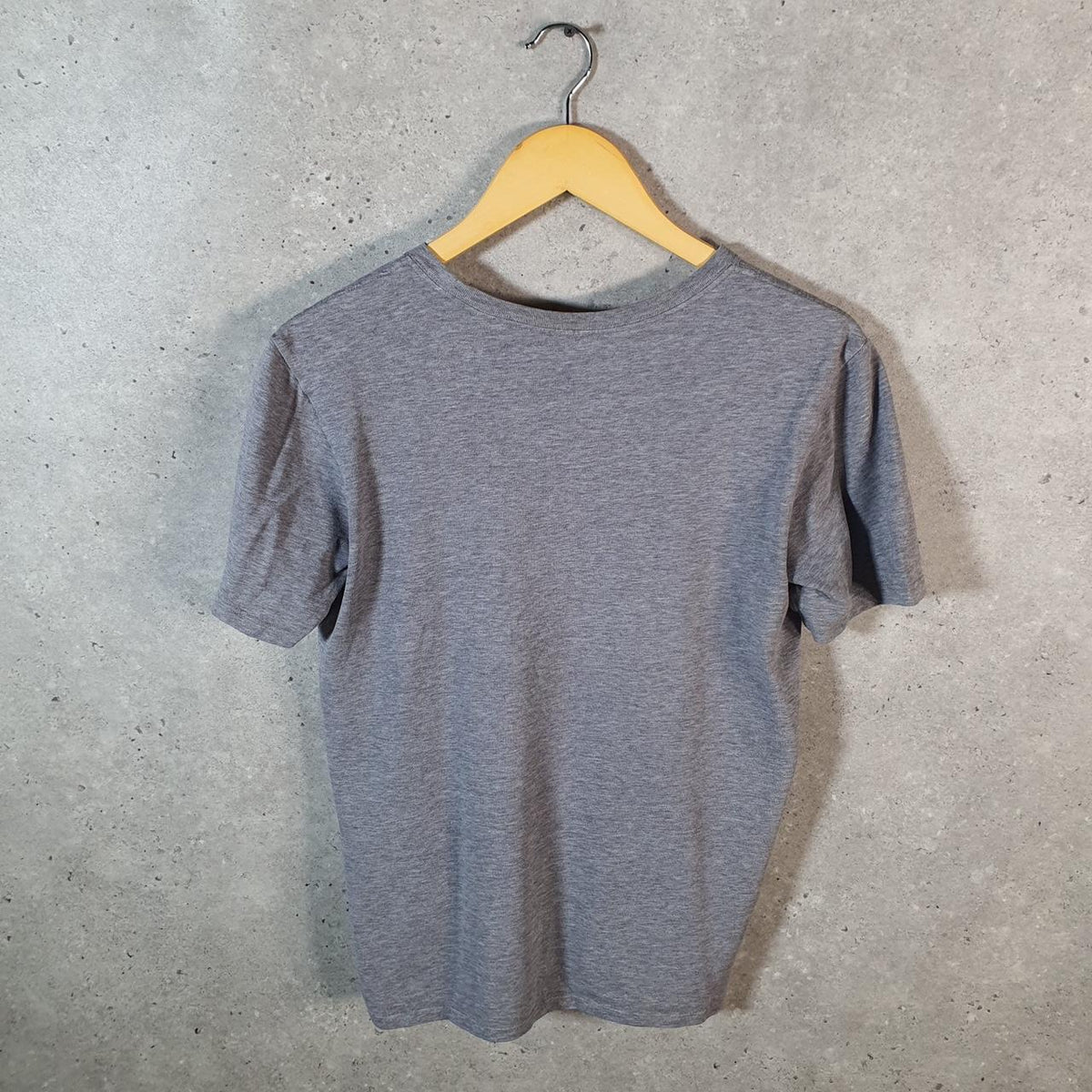 Vintage Nike Dri Fit T Shirt Men’s Small Grey Logo Printed Swoosh Athletic