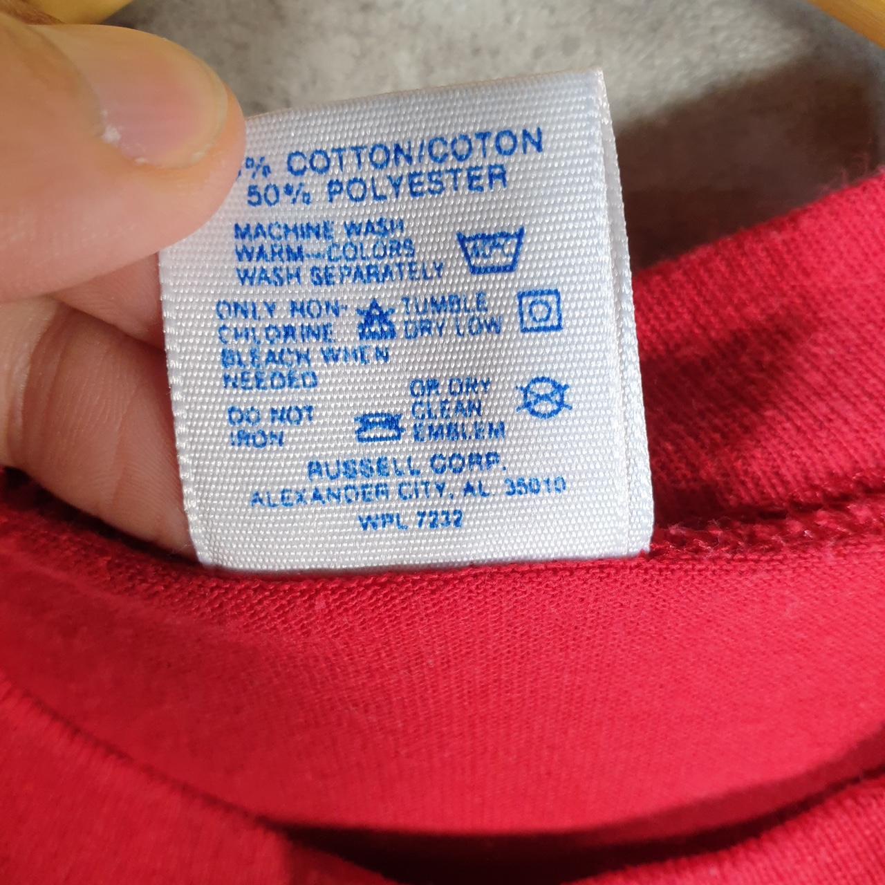 Vintage Jerzees Church Bible Methodist 90s USA Single Stitch T Shirt Men’s Small Red