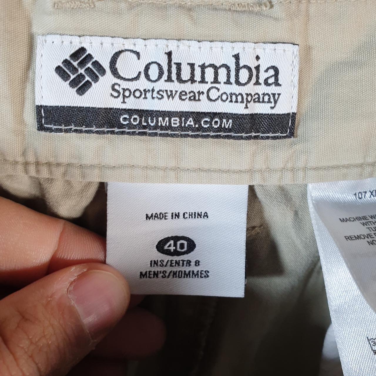 Vintage Columbia Carpenter Shorts Jorts Cargo Men’s W40 Brown Athletic Hiking Baggy