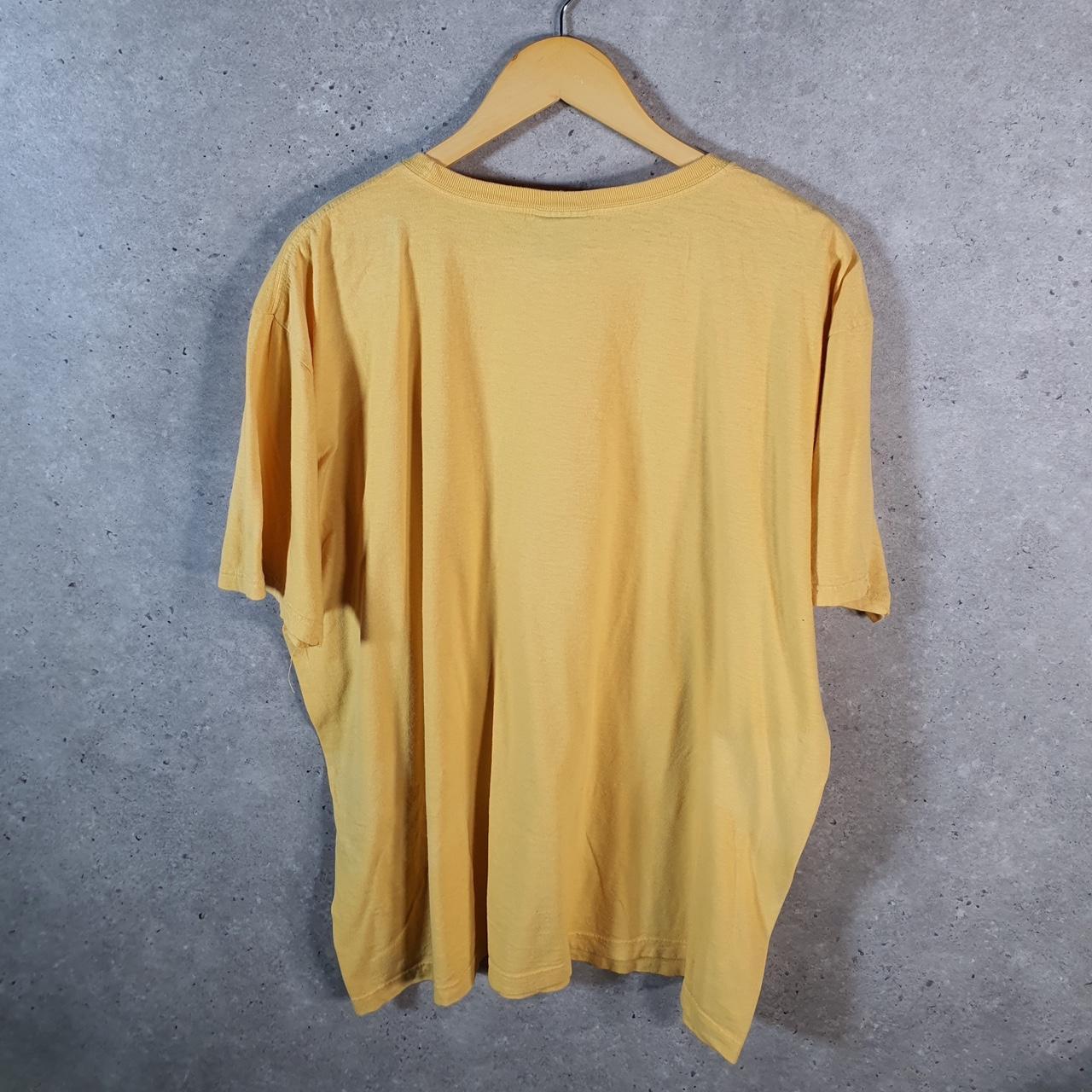 Vintage Ralph Lauren Polo Sport T Shirt Men’s XL Yellow Classic Fit Embroidered Pony C8695