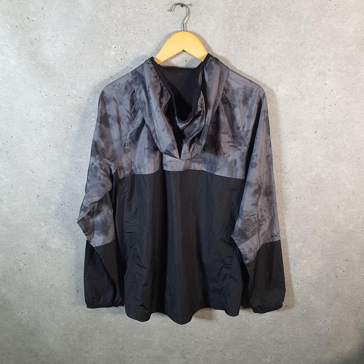 Vintage Russell Athletic Windbreaker Track Jacket Mens Medium Grey Athletic Full Zip