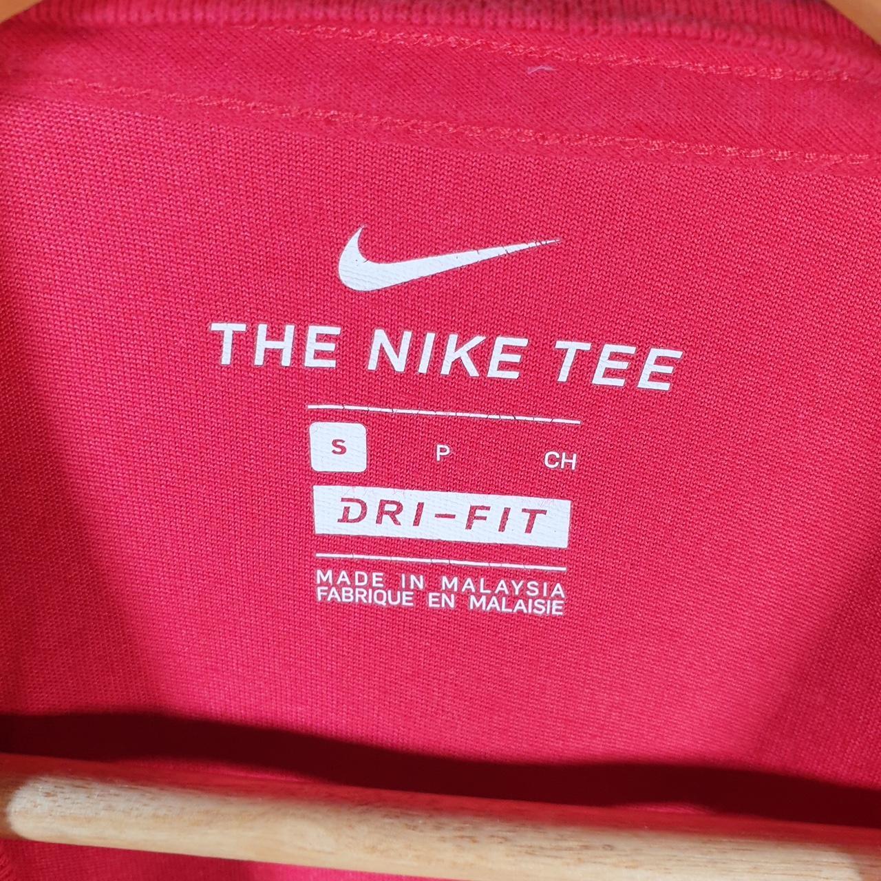 Vintage Nike Dri Fit Canada T Shirt Men’s Small Red Swoosh Logo Athletic