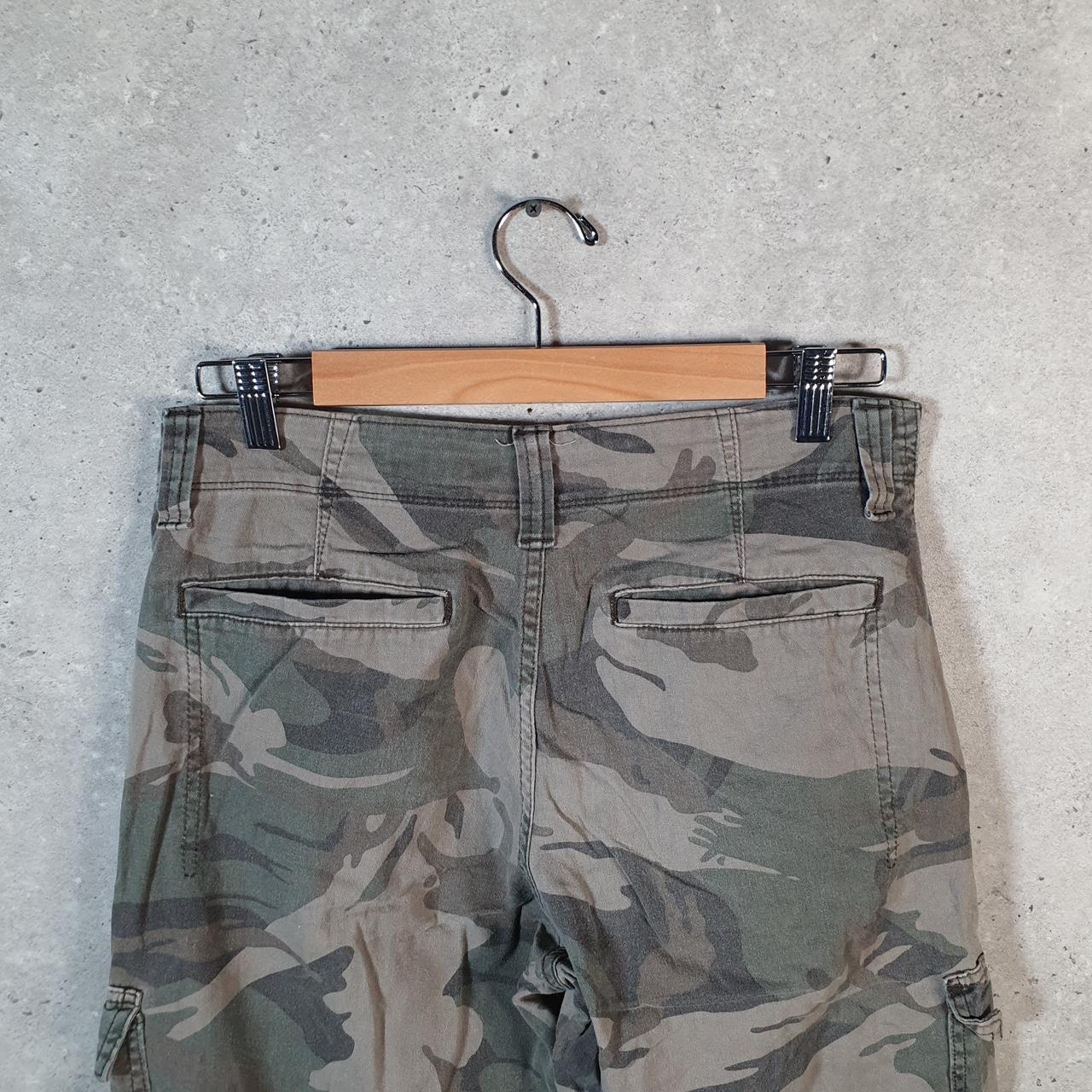 Vintage Wrangler Camouflage Army Cargo Trousers Mens W30 L30 Green RealTree Big Fish Vintage