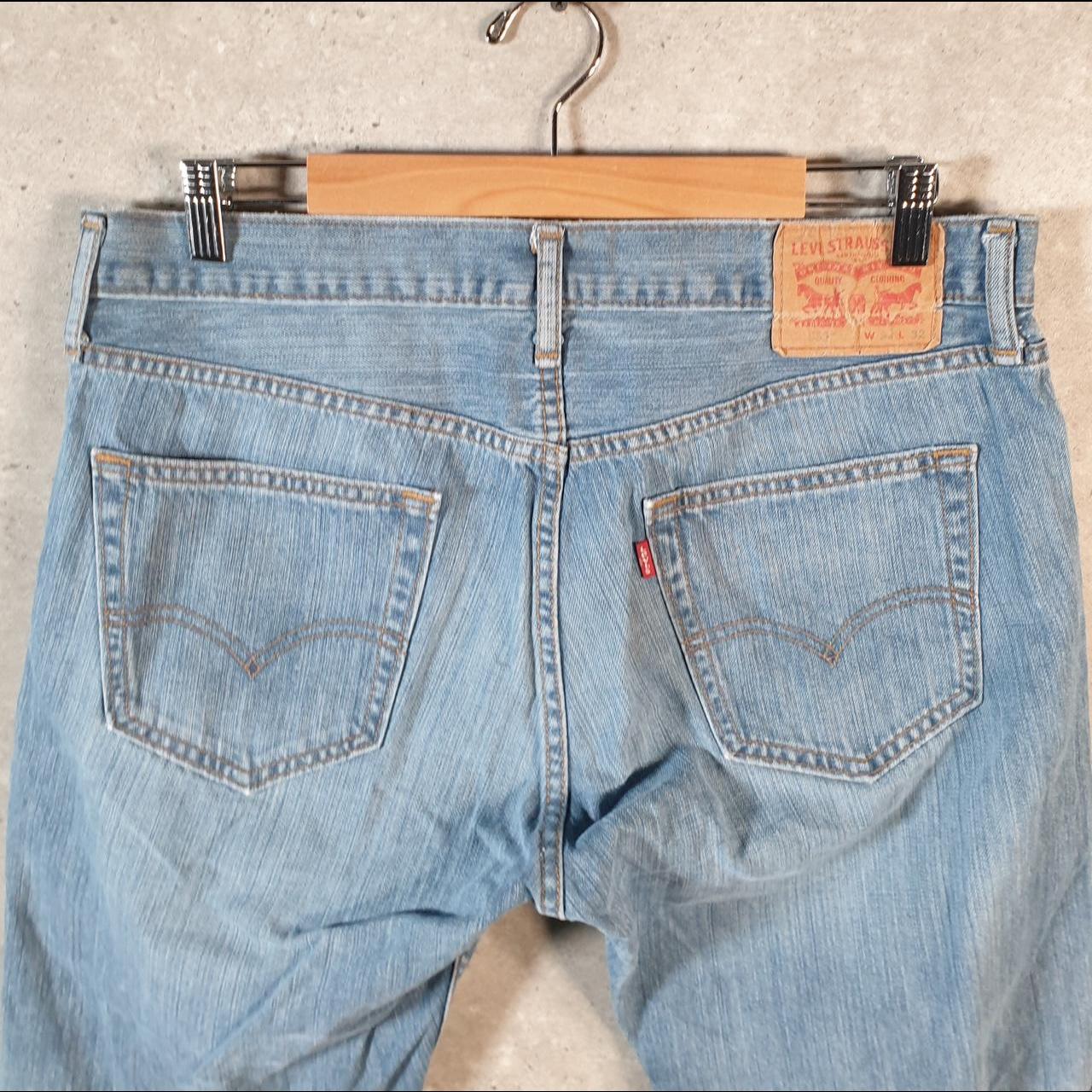 Vintage Levi’s Cut Off Baggy Shorts Jorts Cargo Mens W34 Blue Relaxed Denim