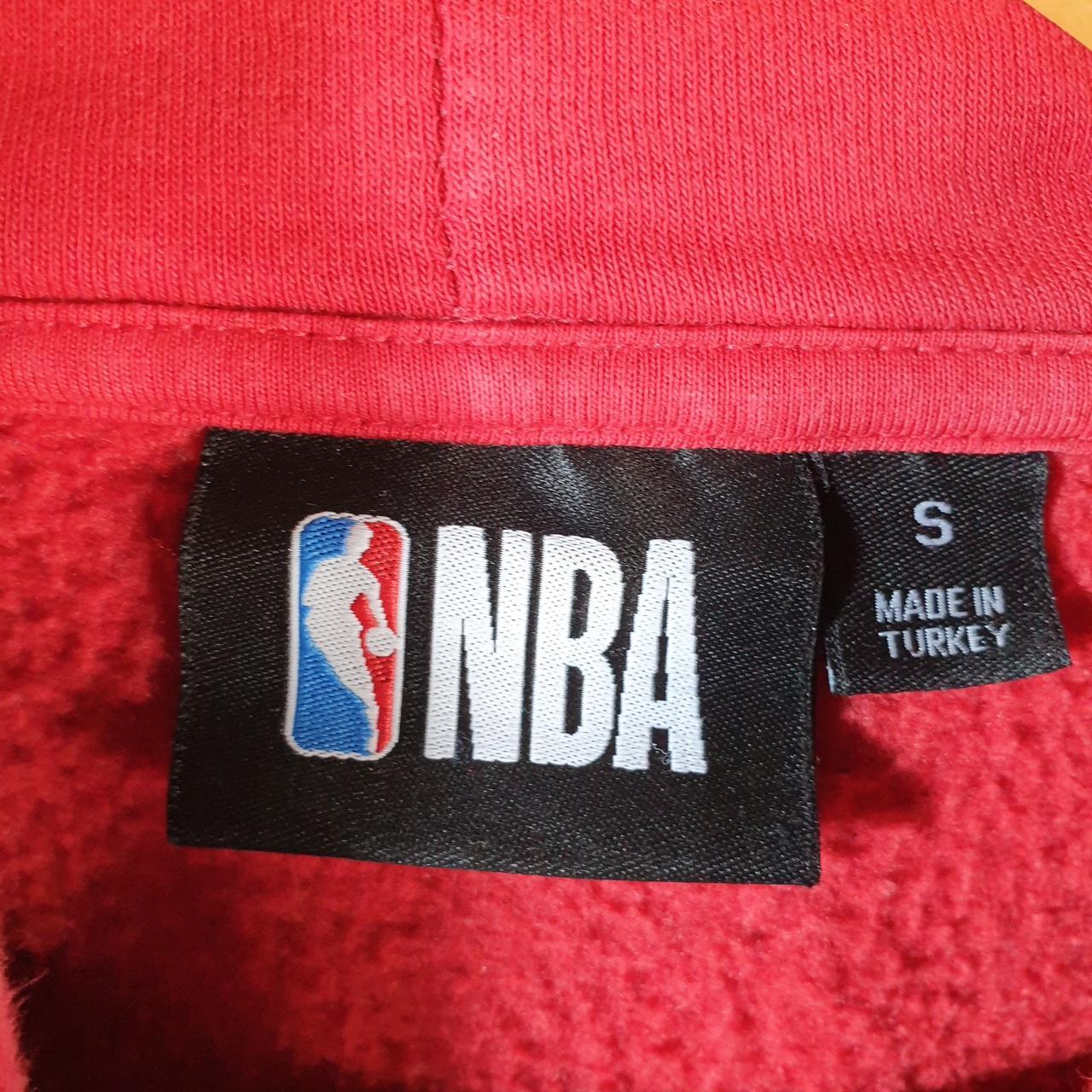 Vintage NBA Chicago Bulls Hoodie Mens Small Red Pullover USA Pro Sport
