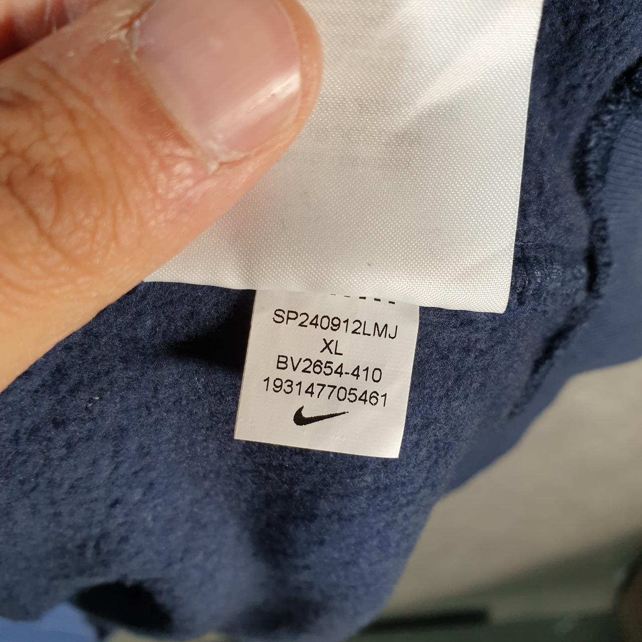 Vintage Nike Club Embroidered Hoodie Men’s XL Navy Blue Swoosh Y2K Pullover