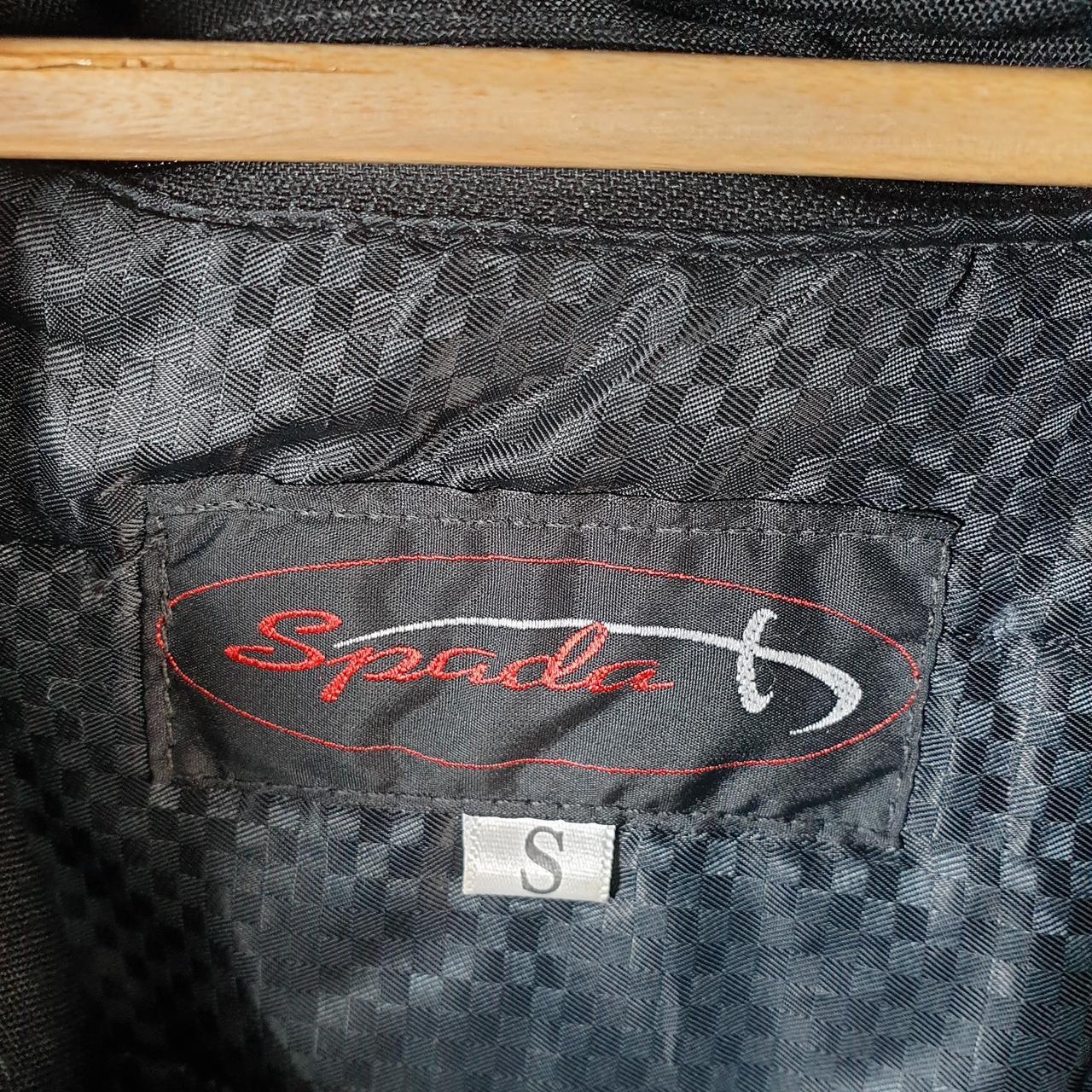 Vintage Spada Motorcycle Jacket Mens Small Black Armoured Padded Shoulder Elbows